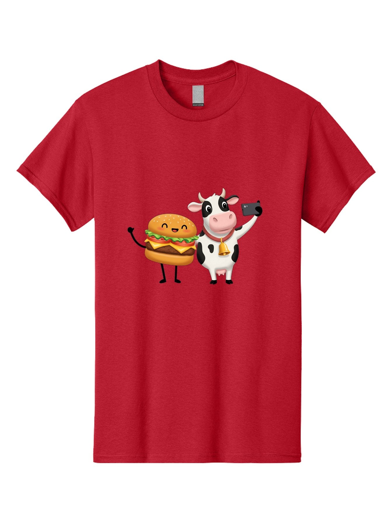Cheeseburger-Cow Men'S Graphic Tee, 100% Cotton, Comfortable Casual Summer Wear, Machine Washable, Vintage Camera, Old Camera, Antique Camera, Black Camera, Classic Photography, Photography Equipment, Nostalgic Device, Film Camera, Camera Art Bah727 12