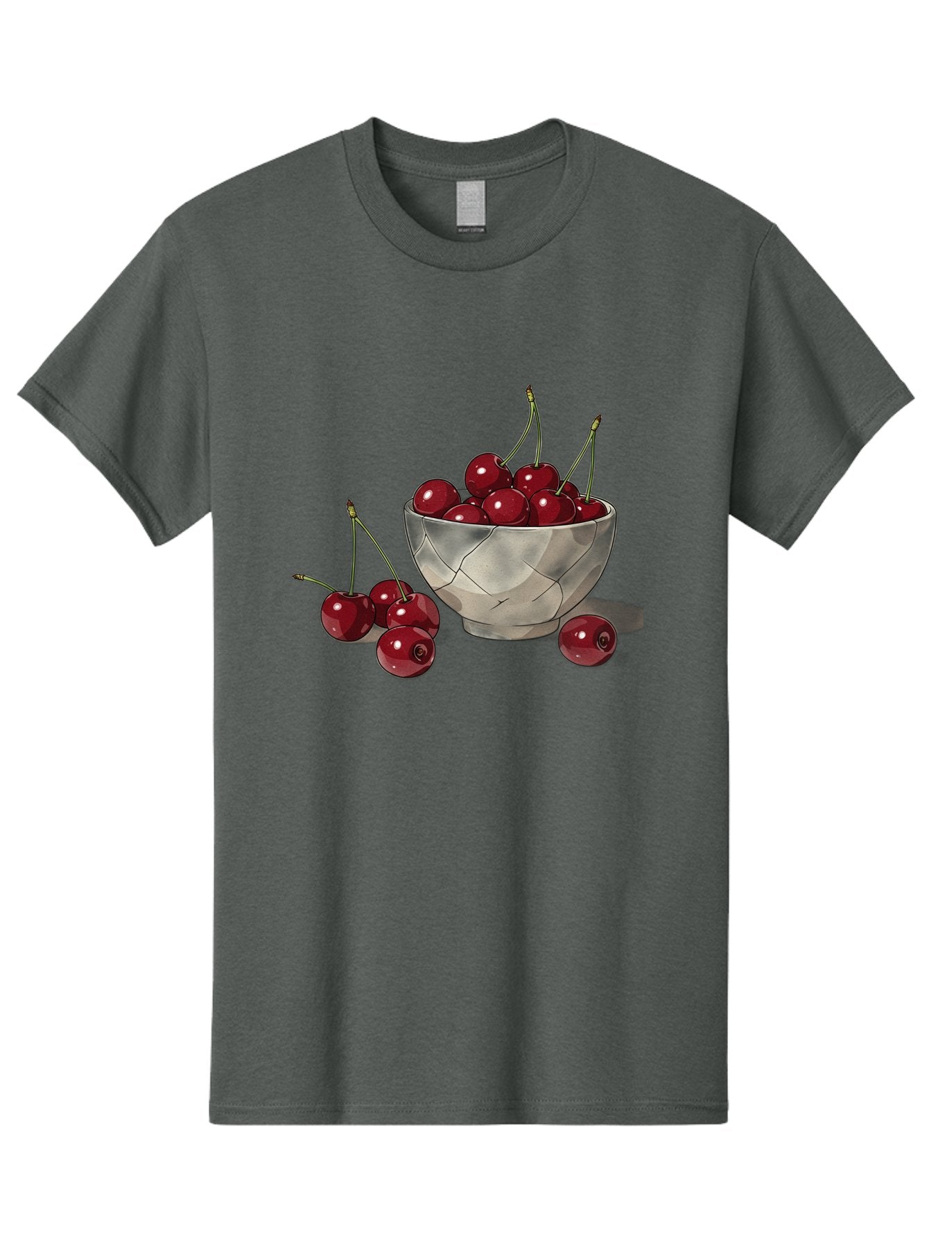 Cherries-1 Men'S Graphic Tee, 100% Cotton, Comfortable Casual Summer Wear, Machine Washable, Vintage Camera, Old Camera, Antique Camera, Black Camera, Classic Photography, Photography Equipment, Nostalgic Device, Film Camera, Camera Art Bah729