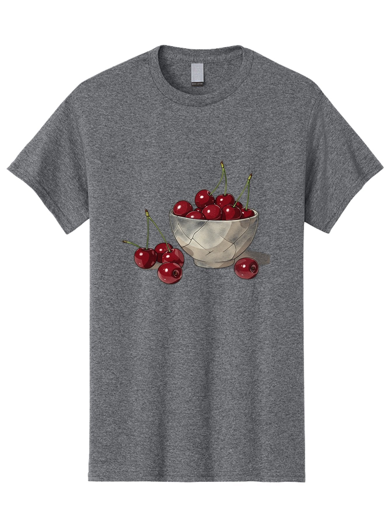 Cherries-1 Men'S Graphic Tee, 100% Cotton, Comfortable Casual Summer Wear, Machine Washable, Vintage Camera, Old Camera, Antique Camera, Black Camera, Classic Photography, Photography Equipment, Nostalgic Device, Film Camera, Camera Art Bah729 5