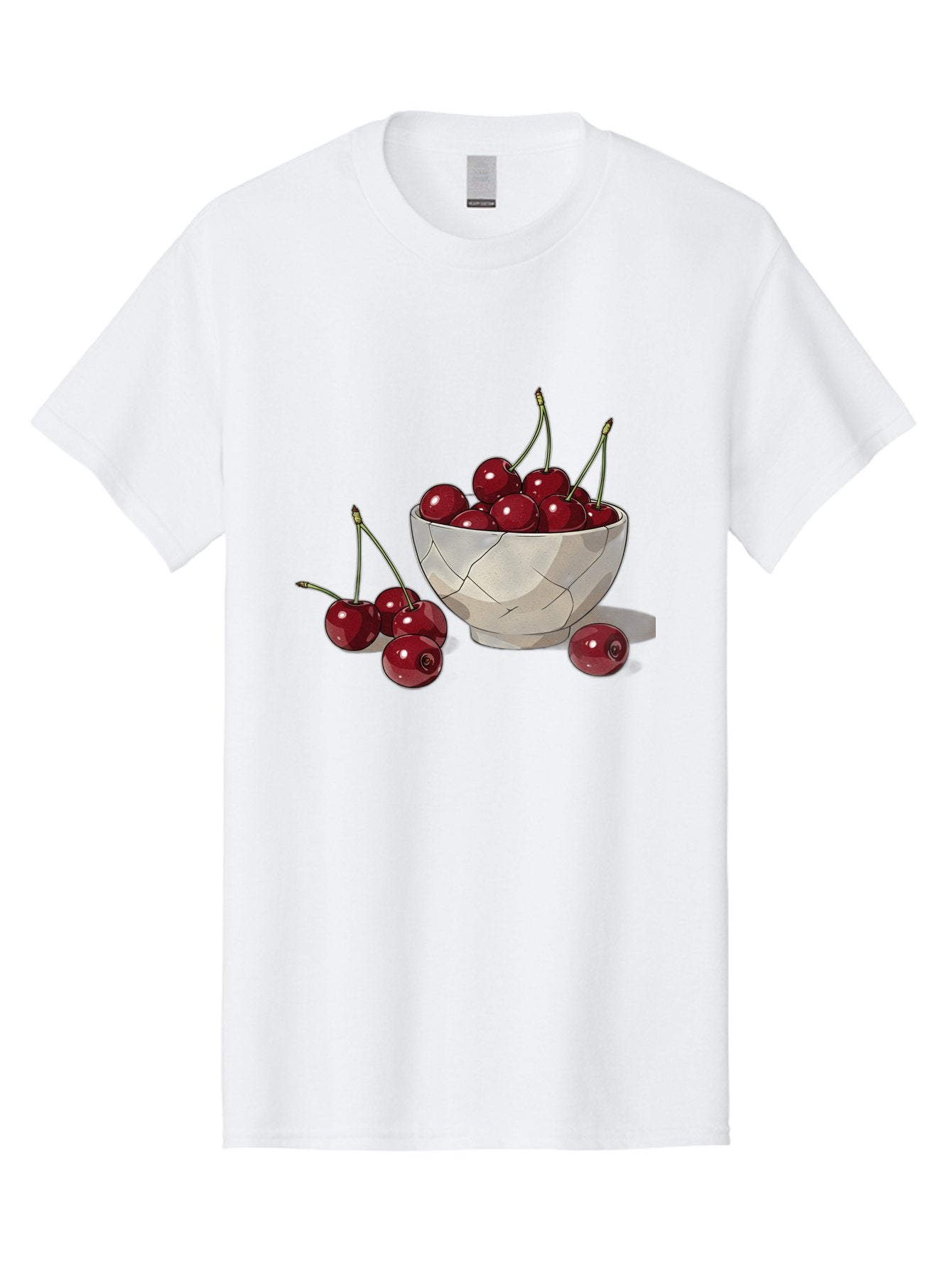 Cherries-1 Men'S Graphic Tee, 100% Cotton, Comfortable Casual Summer Wear, Machine Washable, Vintage Camera, Old Camera, Antique Camera, Black Camera, Classic Photography, Photography Equipment, Nostalgic Device, Film Camera, Camera Art Bah729 3