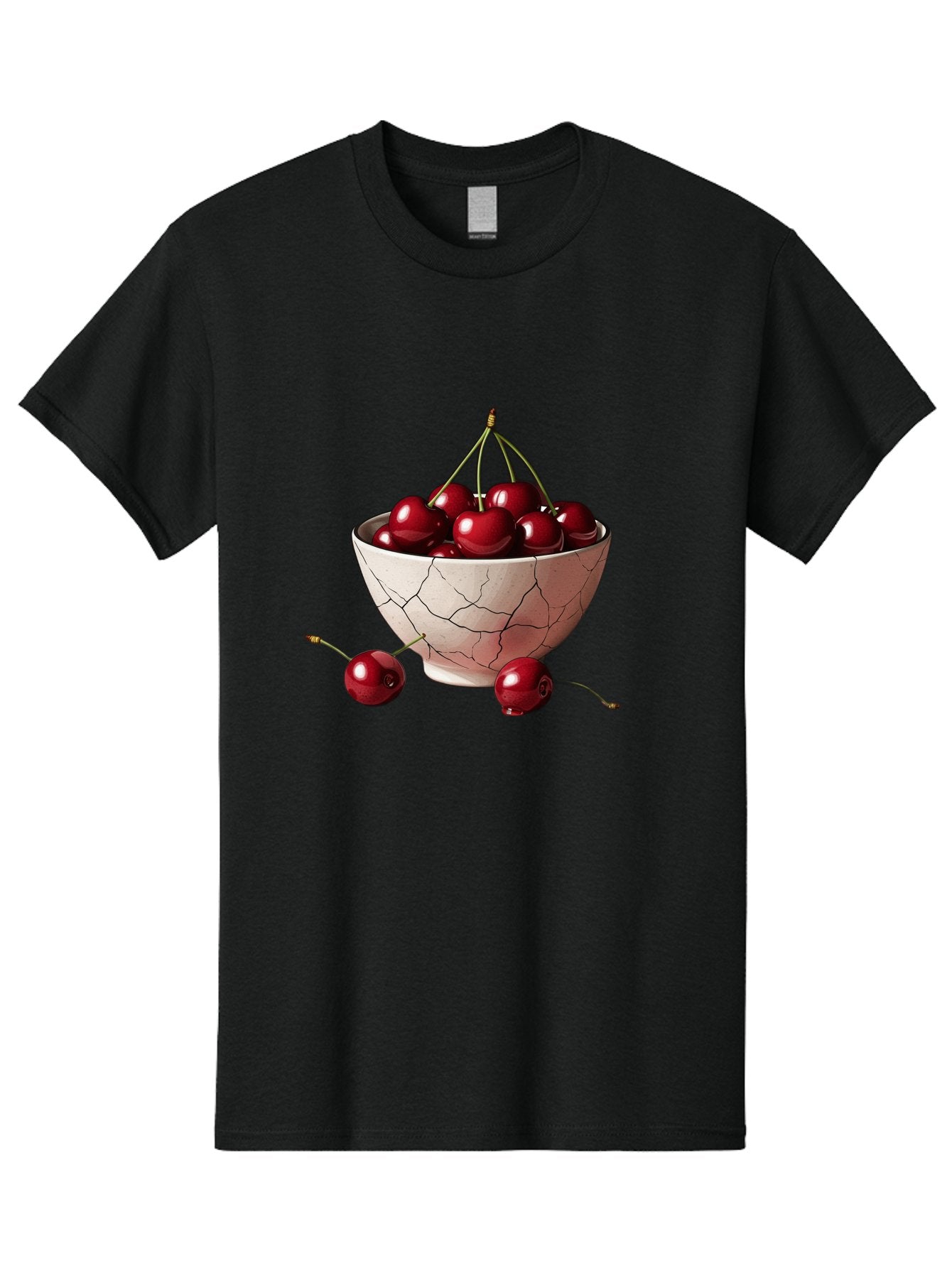 Cherries-2 Men'S Graphic Tee, 100% Cotton, Comfortable Casual Summer Wear, Machine Washable, Vintage Camera, Old Camera, Antique Camera, Black Camera, Classic Photography, Photography Equipment, Nostalgic Device, Film Camera, Camera Art Bah730 12
