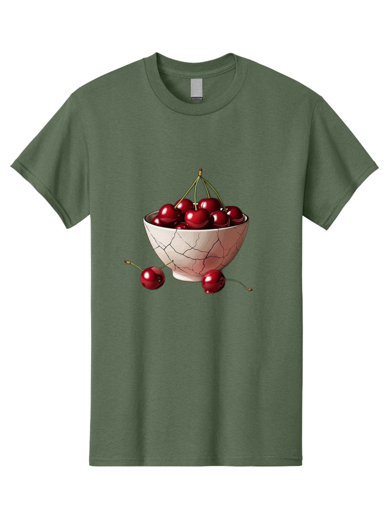 Cherries-2 Men'S Graphic Tee, 100% Cotton, Comfortable Casual Summer Wear, Machine Washable, Vintage Camera, Old Camera, Antique Camera, Black Camera, Classic Photography, Photography Equipment, Nostalgic Device, Film Camera, Camera Art Bah730