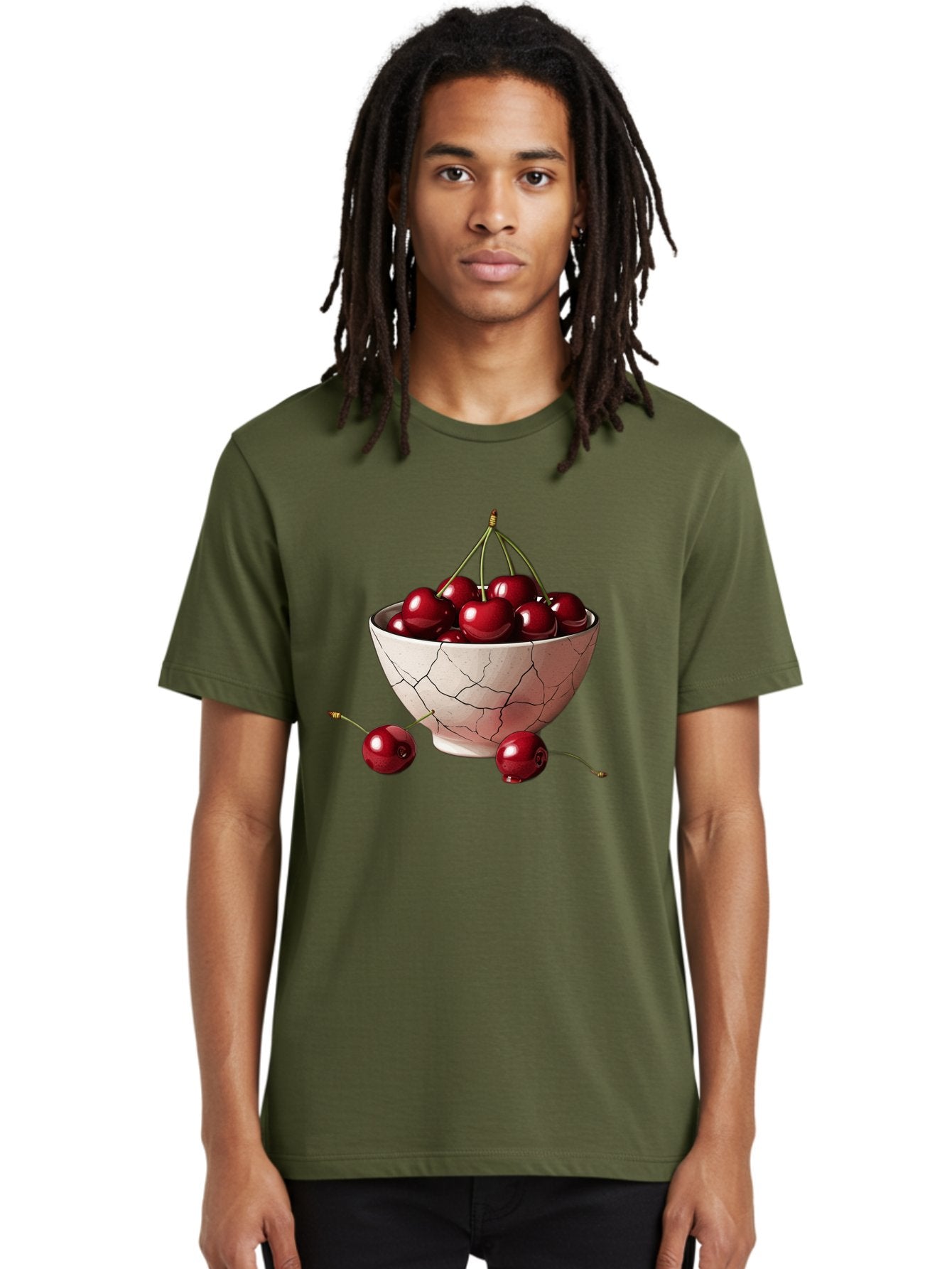 Cherries-2 Men'S Graphic Tee, 100% Cotton, Comfortable Casual Summer Wear, Machine Washable, Vintage Camera, Old Camera, Antique Camera, Black Camera, Classic Photography, Photography Equipment, Nostalgic Device, Film Camera, Camera Art Bah730 19