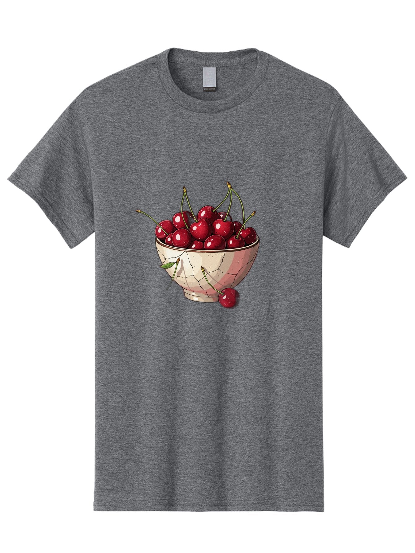 Cherries-In-Bowl-1 Men'S Graphic Tee, 100% Cotton, Comfortable Casual Summer Wear, Machine Washable, Vintage Camera, Old Camera, Antique Camera, Black Camera, Classic Photography, Photography Equipment, Nostalgic Device, Film Camera, Bah732 5