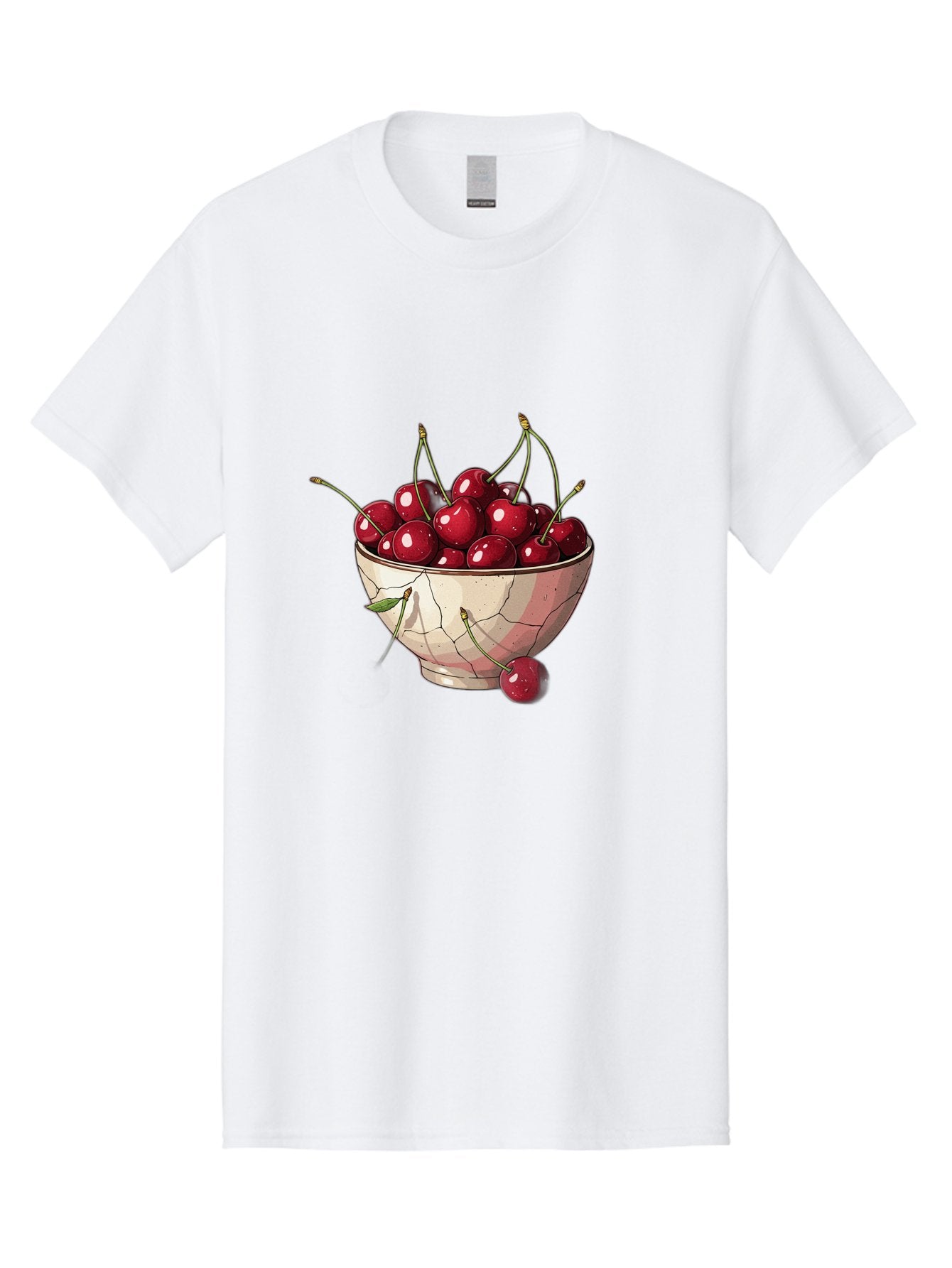 Cherries-In-Bowl-1 Men'S Graphic Tee, 100% Cotton, Comfortable Casual Summer Wear, Machine Washable, Vintage Camera, Old Camera, Antique Camera, Black Camera, Classic Photography, Photography Equipment, Nostalgic Device, Film Camera, Bah732 6