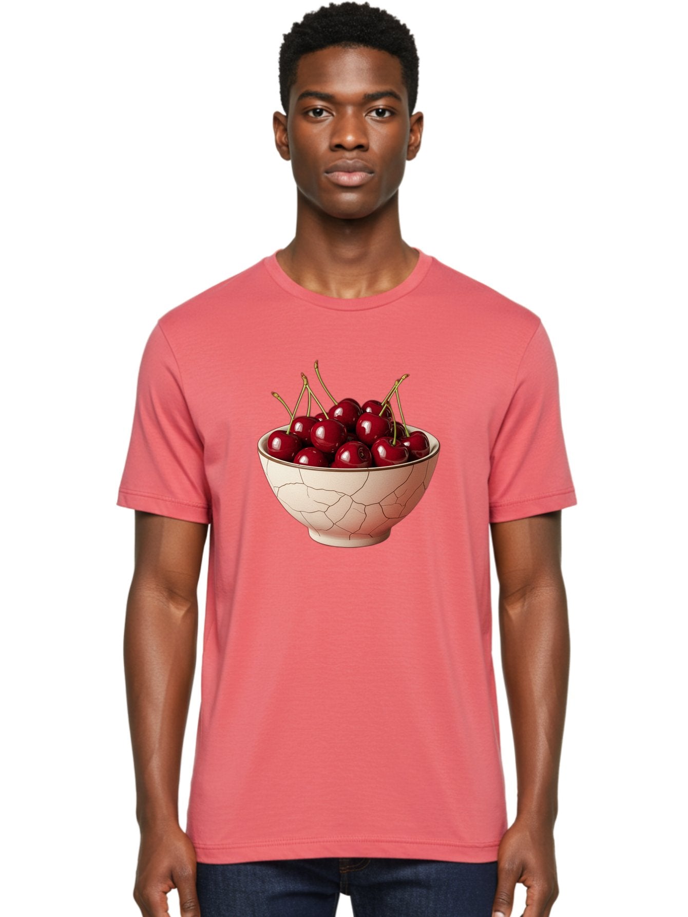 Cherries-In-Bowl-2 Men'S Graphic Tee, 100% Cotton, Comfortable Casual Summer Wear, Machine Washable, Vintage Camera, Old Camera, Antique Camera, Black Camera, Classic Photography, Photography Equipment, Nostalgic Device, Film Camera, Bah733 28