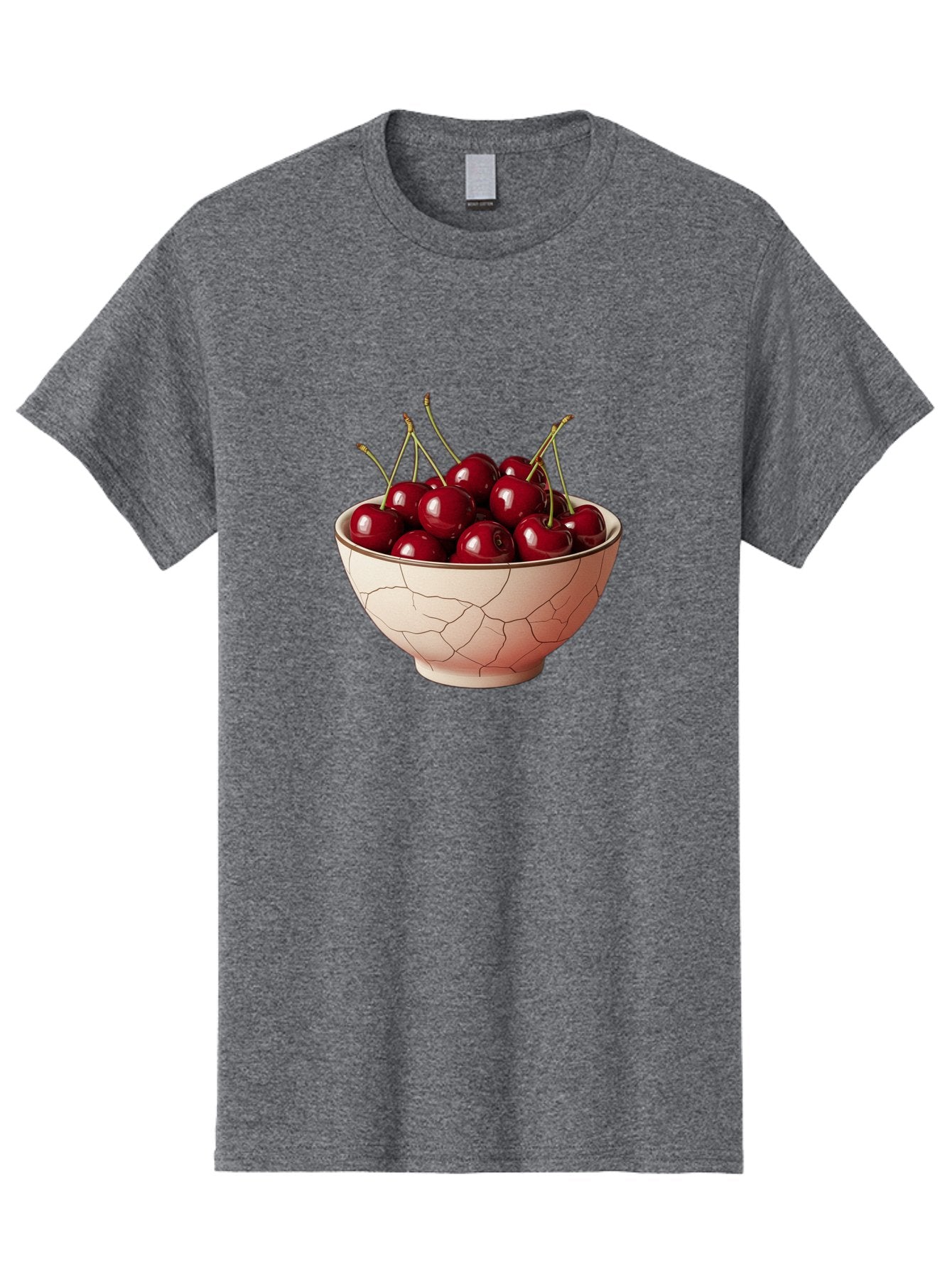 Cherries-In-Bowl-2 Men'S Graphic Tee, 100% Cotton, Comfortable Casual Summer Wear, Machine Washable, Vintage Camera, Old Camera, Antique Camera, Black Camera, Classic Photography, Photography Equipment, Nostalgic Device, Film Camera, Bah733