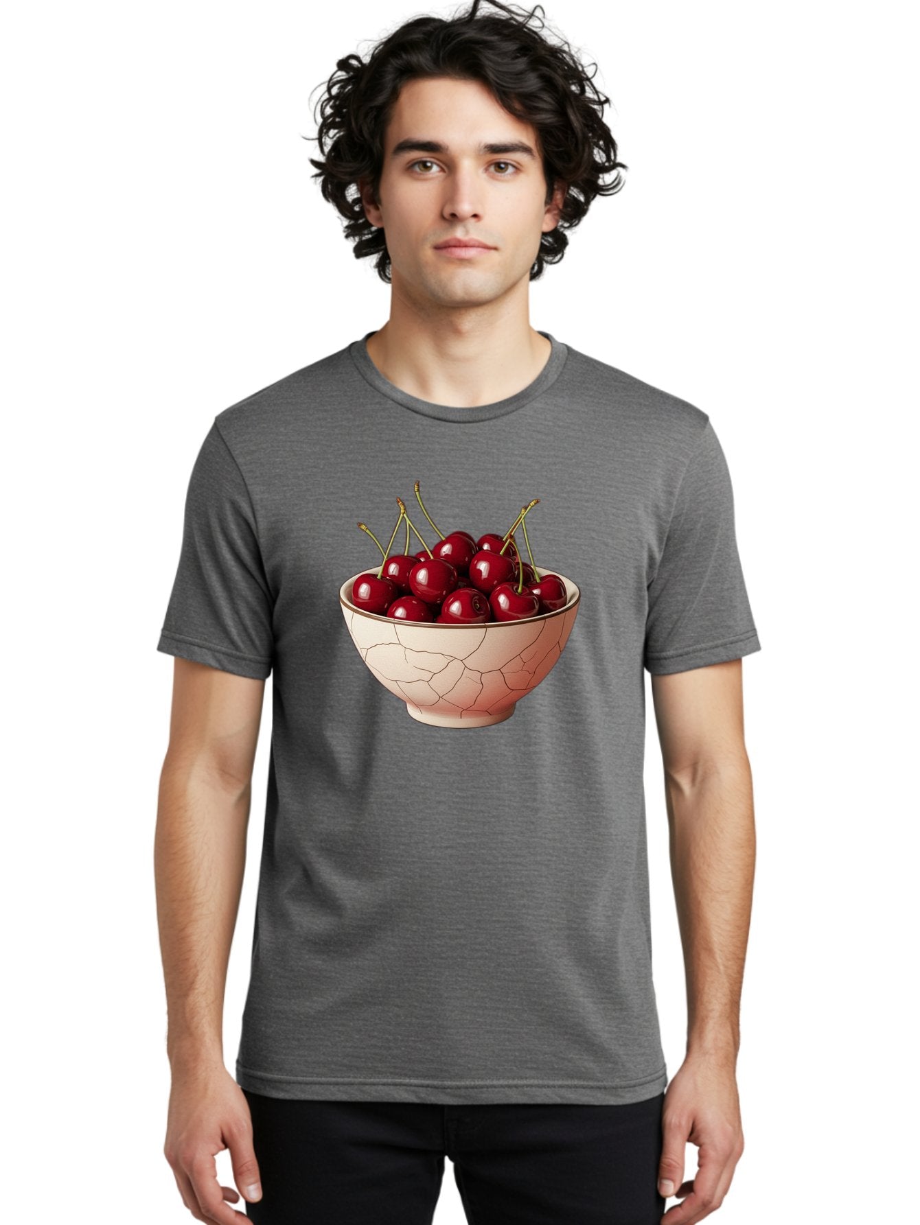 Cherries-In-Bowl-2 Men'S Graphic Tee, 100% Cotton, Comfortable Casual Summer Wear, Machine Washable, Vintage Camera, Old Camera, Antique Camera, Black Camera, Classic Photography, Photography Equipment, Nostalgic Device, Film Camera, Bah733 19