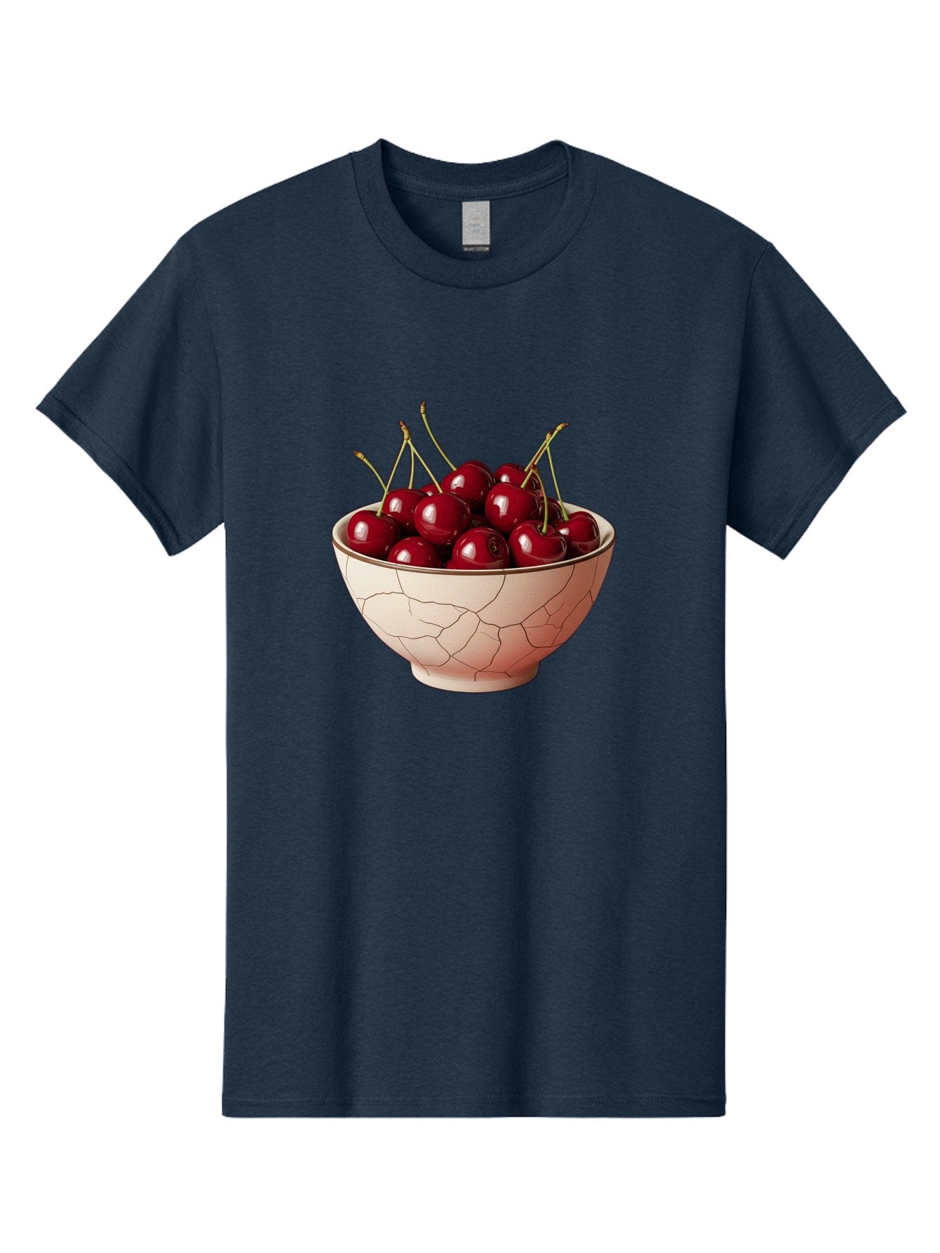 Cherries-In-Bowl-2 Men'S Graphic Tee, 100% Cotton, Comfortable Casual Summer Wear, Machine Washable, Vintage Camera, Old Camera, Antique Camera, Black Camera, Classic Photography, Photography Equipment, Nostalgic Device, Film Camera, Bah733