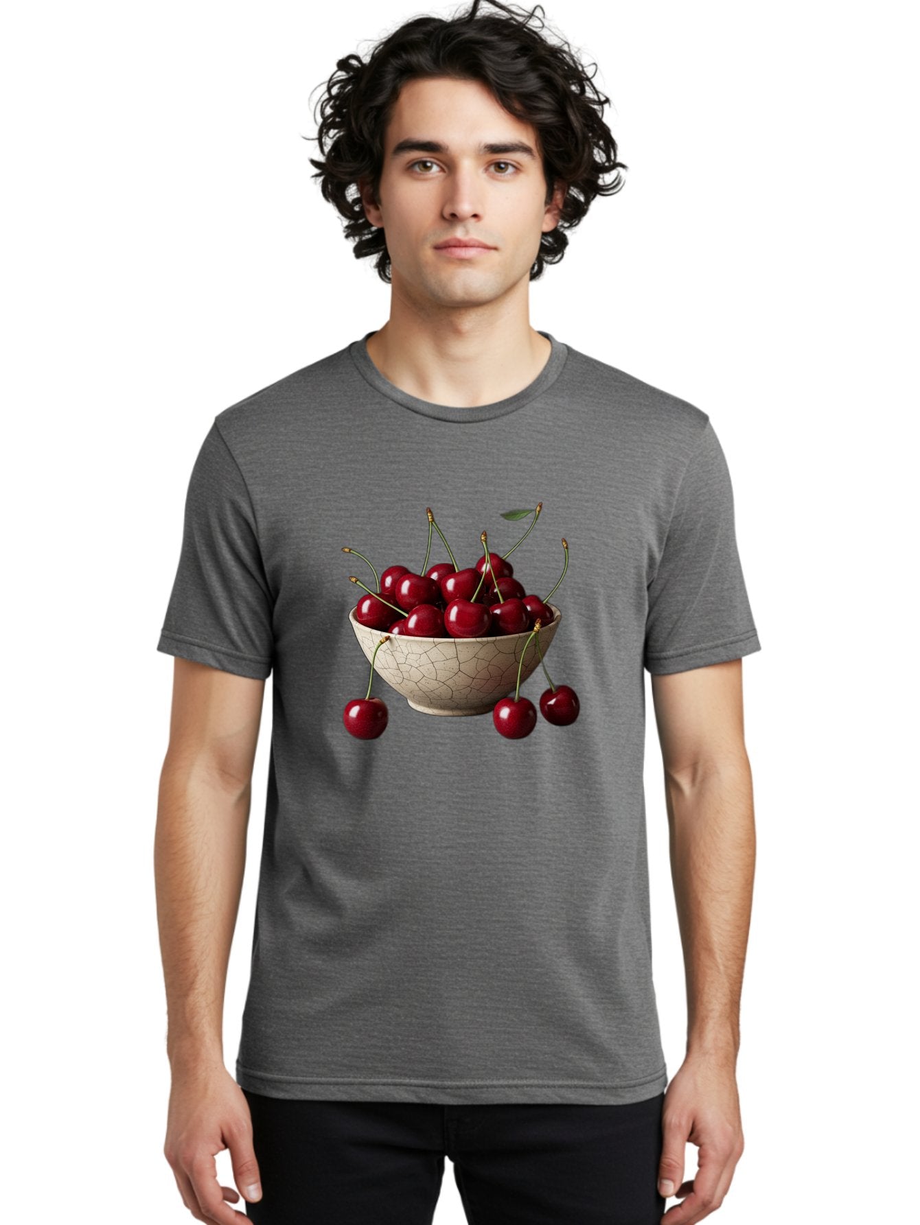 Cherries-In-Bowl Men'S Graphic Tee, 100% Cotton, Comfortable Casual Summer Wear, Machine Washable, Vintage Camera, Old Camera, Antique Camera, Black Camera, Classic Photography, Photography Equipment, Nostalgic Device, Film Camera, Camera Art Bah734 22