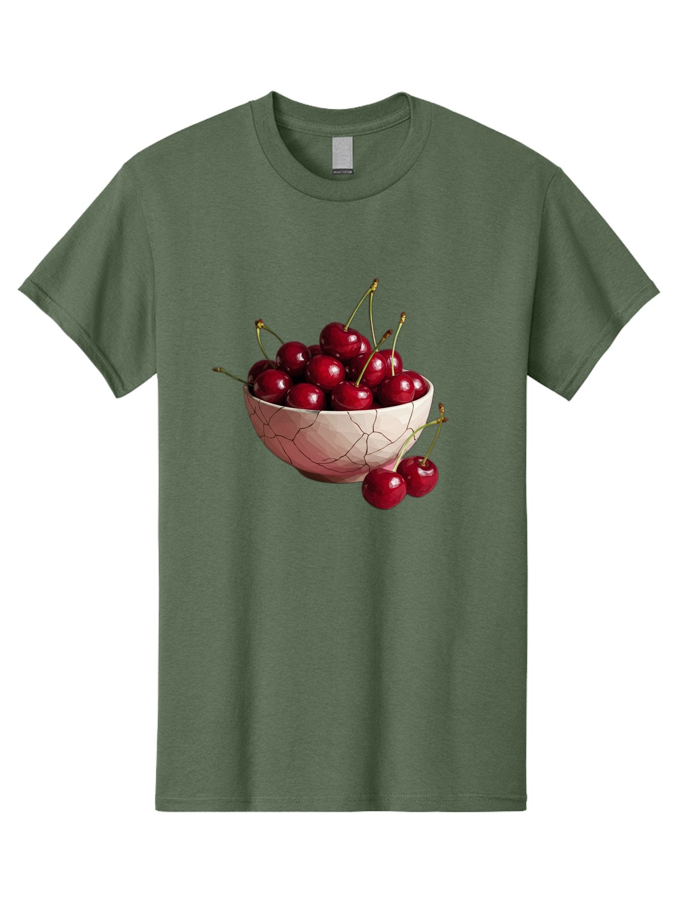 Cherries-In-Cracked-Bowl-1 Men'S Graphic Tee, 100% Cotton, Comfortable Casual Summer Wear, Machine Washable, Vintage Camera, Old Camera, Antique Camera, Black Camera, Classic Photography, Photography Equipment, Nostalgic Device, Film Camera, Bah736 3