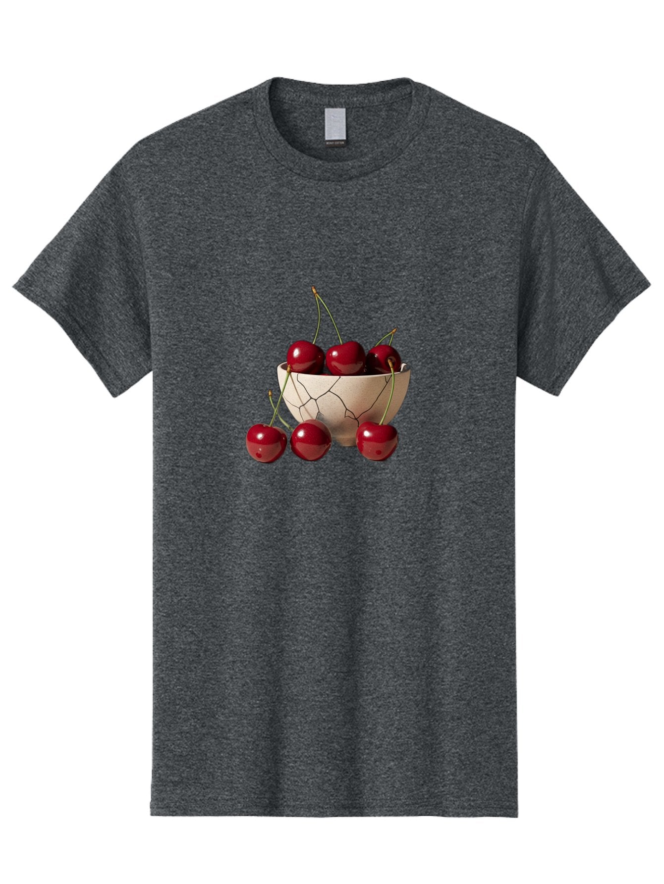 Cherries-In-Cracked-Bowl-2 Men'S Graphic Tee, 100% Cotton, Comfortable Casual Summer Wear, Machine Washable, Vintage Camera, Old Camera, Antique Camera, Black Camera, Classic Photography, Photography Equipment, Nostalgic Device, Film Camera, Bah737 8