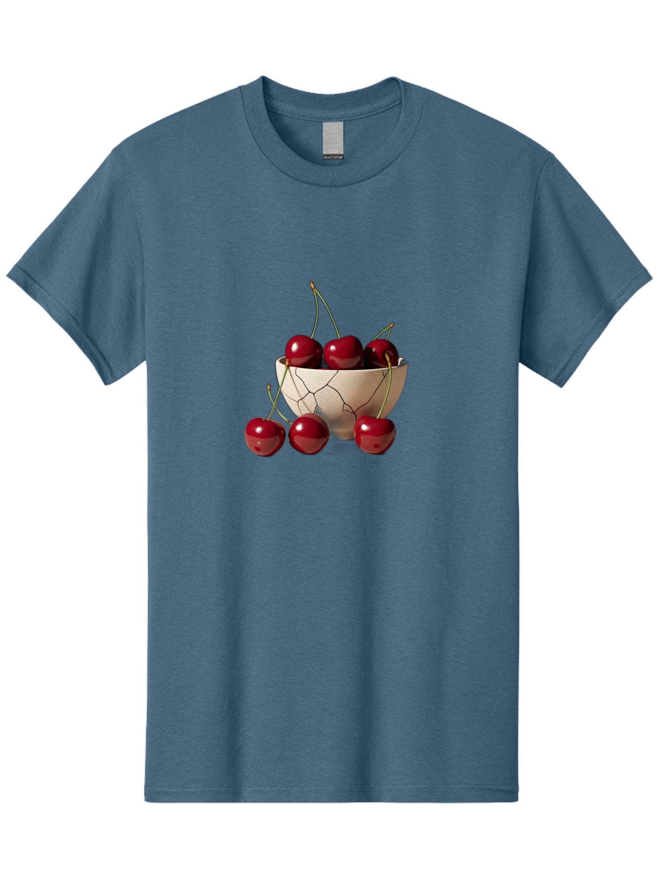 Cherries-In-Cracked-Bowl-2 Men'S Graphic Tee, 100% Cotton, Comfortable Casual Summer Wear, Machine Washable, Vintage Camera, Old Camera, Antique Camera, Black Camera, Classic Photography, Photography Equipment, Nostalgic Device, Film Camera, Bah737 5