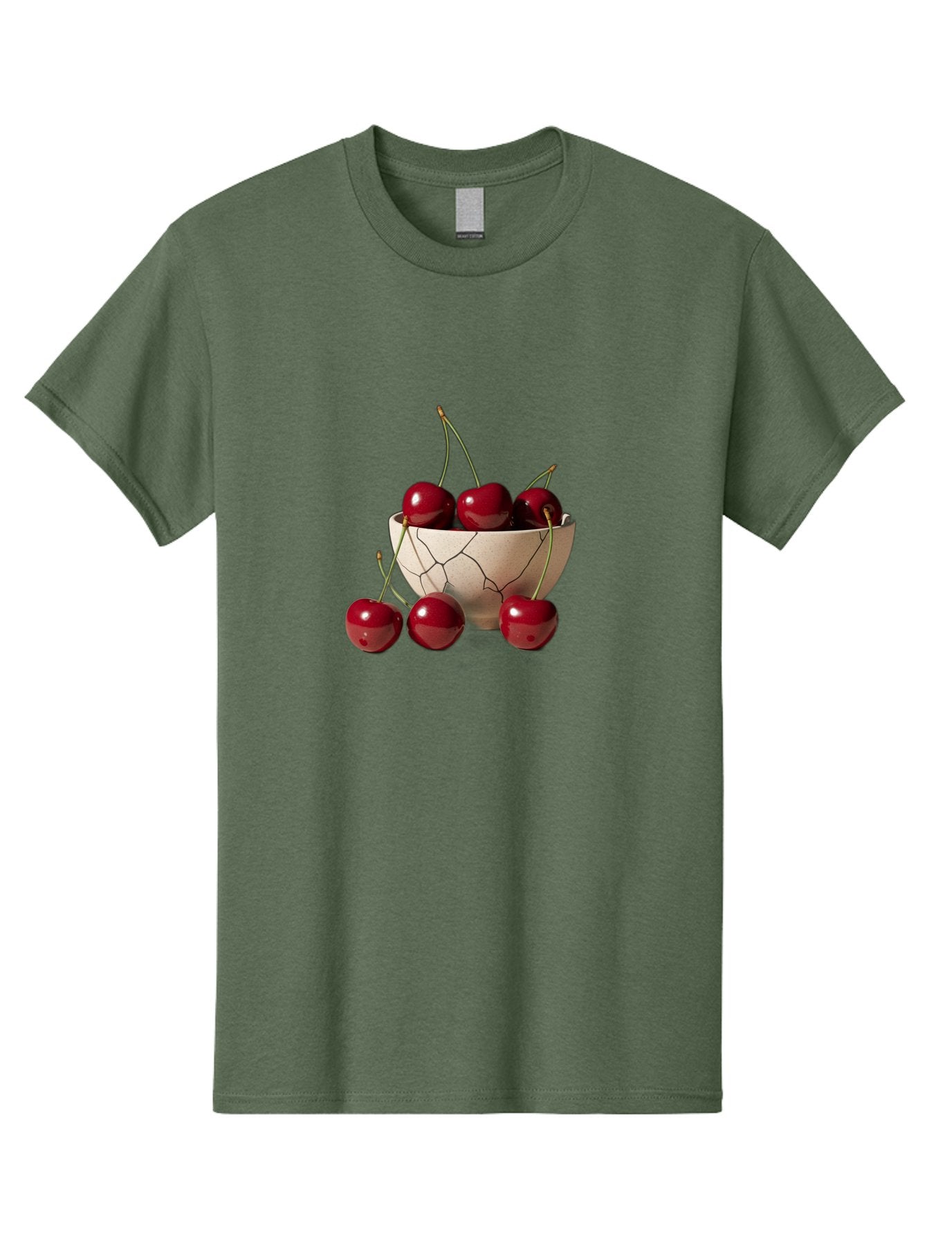 Cherries-In-Cracked-Bowl-2 Men'S Graphic Tee, 100% Cotton, Comfortable Casual Summer Wear, Machine Washable, Vintage Camera, Old Camera, Antique Camera, Black Camera, Classic Photography, Photography Equipment, Nostalgic Device, Film Camera, Bah737