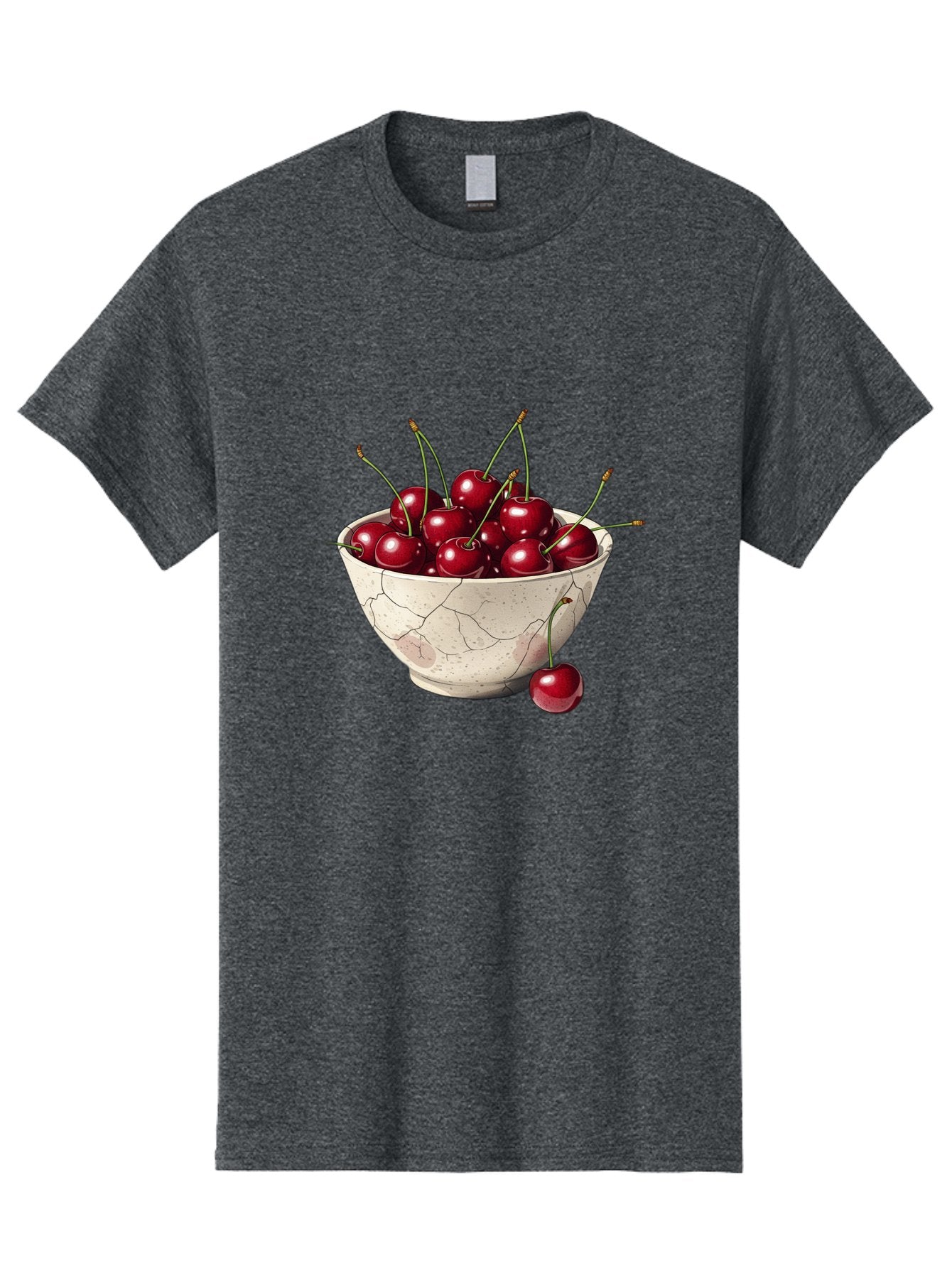 Cherries-In-Cracked-Bowl Men'S Graphic Tee, 100% Cotton, Comfortable Casual Summer Wear, Machine Washable, Vintage Camera, Old Camera, Antique Camera, Black Camera, Classic Photography, Photography Equipment, Nostalgic Device, Film Camera, Bah738 3