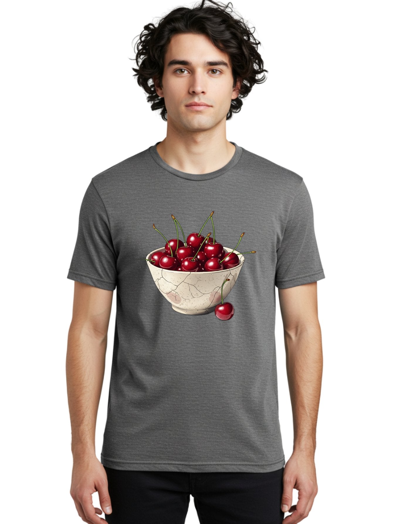 Cherries-In-Cracked-Bowl Men'S Graphic Tee, 100% Cotton, Comfortable Casual Summer Wear, Machine Washable, Vintage Camera, Old Camera, Antique Camera, Black Camera, Classic Photography, Photography Equipment, Nostalgic Device, Film Camera, Bah738 17