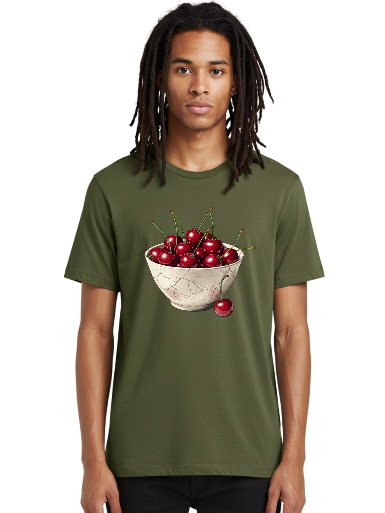 Cherries-In-Cracked-Bowl Men'S Graphic Tee, 100% Cotton, Comfortable Casual Summer Wear, Machine Washable, Vintage Camera, Old Camera, Antique Camera, Black Camera, Classic Photography, Photography Equipment, Nostalgic Device, Film Camera, Bah738 24