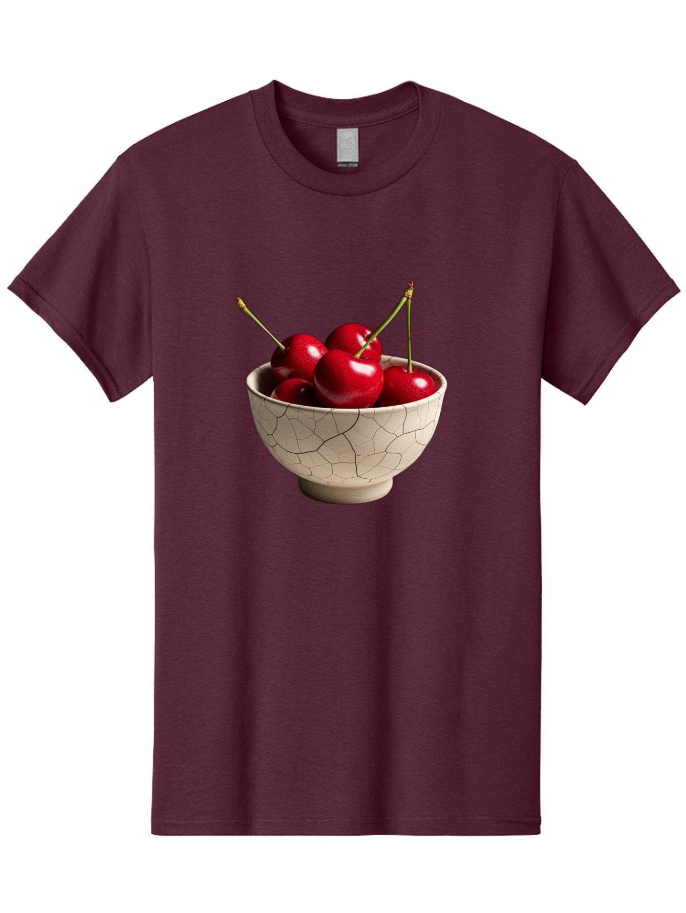 Cherries-In-Kintsugi-Bowl Men'S Graphic Tee, 100% Cotton, Comfortable Casual Summer Wear, Machine Washable, Vintage Camera, Old Camera, Antique Camera, Black Camera, Classic Photography, Photography Equipment, Nostalgic Device, Film Camera, Bah740
