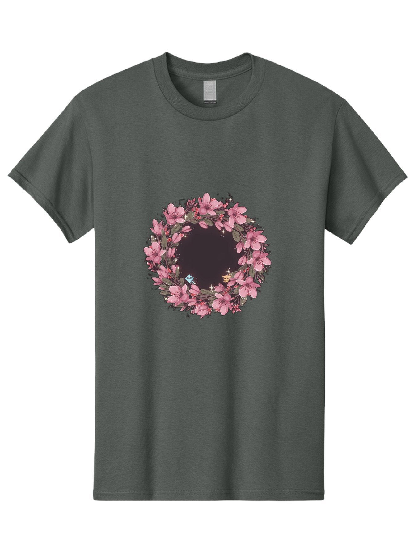 Cherry-Blossom-Wreath Men'S Graphic Tee, 100% Cotton, Comfortable Casual Summer Wear, Machine Washable, Vintage Camera, Old Camera, Antique Camera, Black Camera, Classic Photography, Photography Equipment, Nostalgic Device, Film Camera, Bah743 11