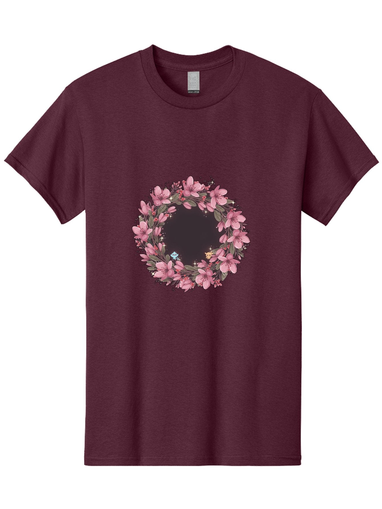 Cherry-Blossom-Wreath Men'S Graphic Tee, 100% Cotton, Comfortable Casual Summer Wear, Machine Washable, Vintage Camera, Old Camera, Antique Camera, Black Camera, Classic Photography, Photography Equipment, Nostalgic Device, Film Camera, Bah743 10