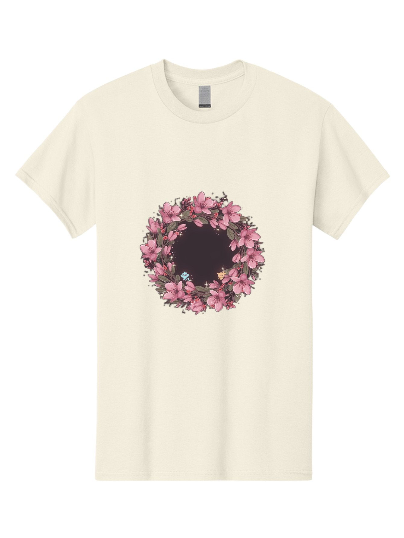 Cherry-Blossom-Wreath Men'S Graphic Tee, 100% Cotton, Comfortable Casual Summer Wear, Machine Washable, Vintage Camera, Old Camera, Antique Camera, Black Camera, Classic Photography, Photography Equipment, Nostalgic Device, Film Camera, Bah743 8