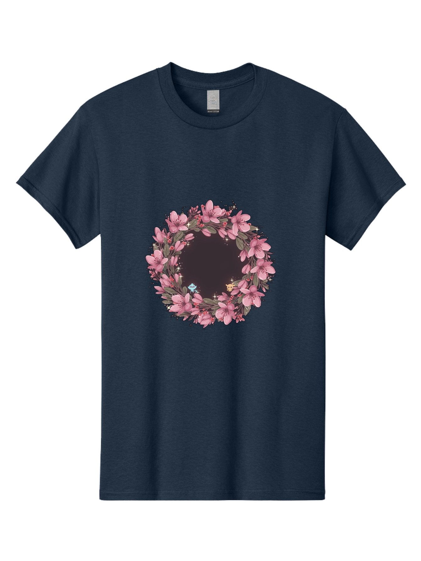 Cherry-Blossom-Wreath Men'S Graphic Tee, 100% Cotton, Comfortable Casual Summer Wear, Machine Washable, Vintage Camera, Old Camera, Antique Camera, Black Camera, Classic Photography, Photography Equipment, Nostalgic Device, Film Camera, Bah743 15