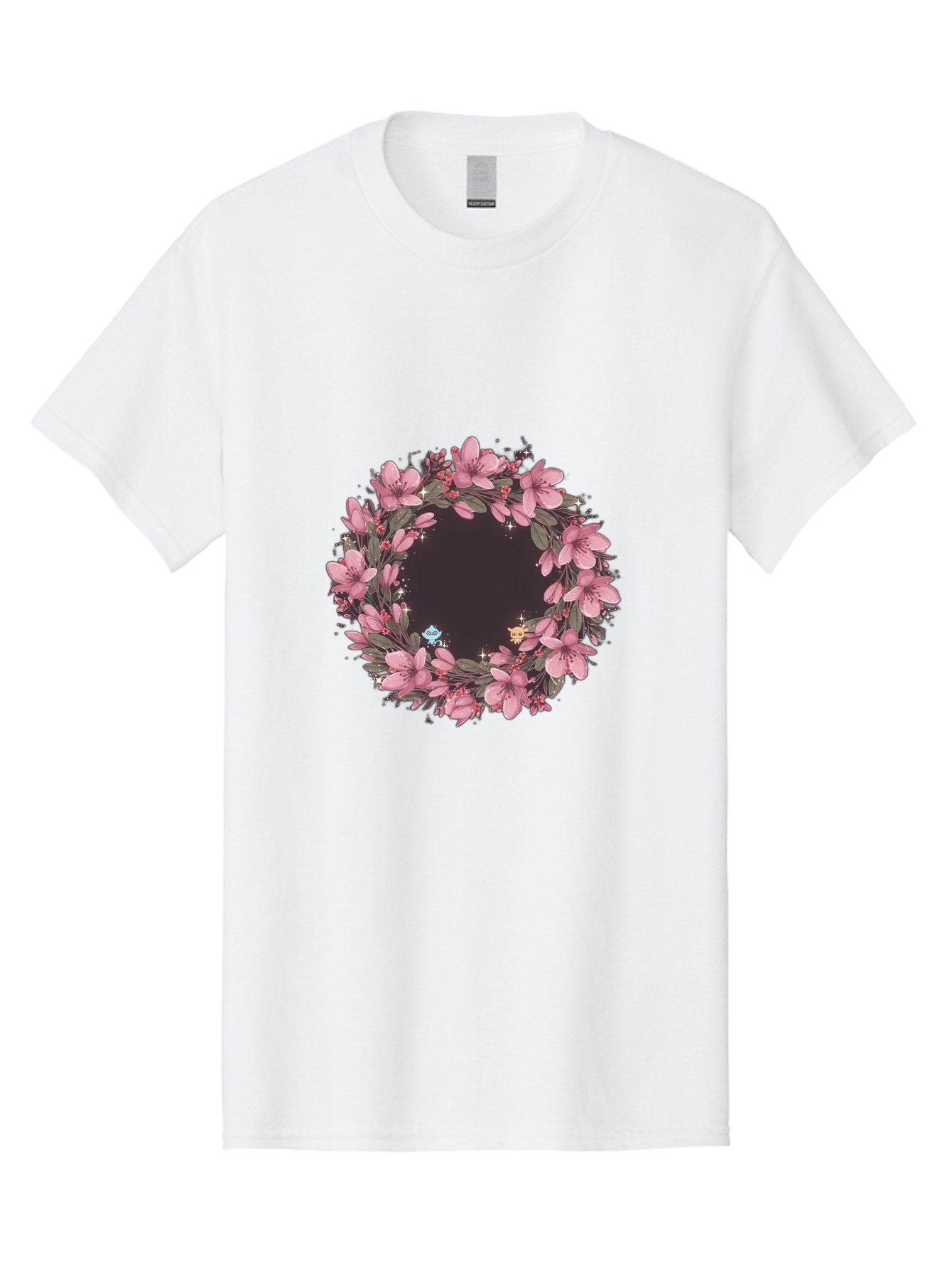 Cherry-Blossom-Wreath Men'S Graphic Tee, 100% Cotton, Comfortable Casual Summer Wear, Machine Washable, Vintage Camera, Old Camera, Antique Camera, Black Camera, Classic Photography, Photography Equipment, Nostalgic Device, Film Camera, Bah743 6