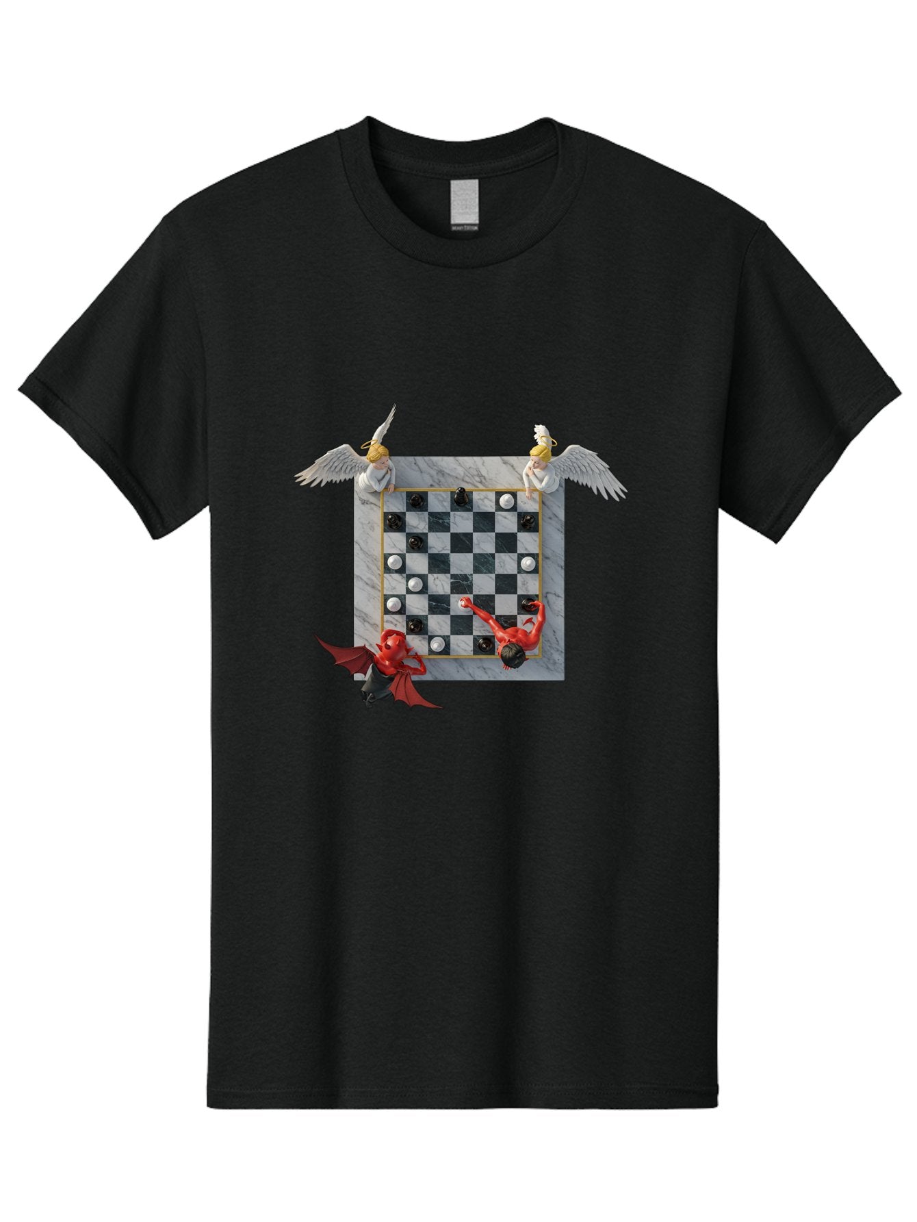Chess-Game-1 Men'S Graphic Tee, 100% Cotton, Comfortable Casual Summer Wear, Machine Washable, Vintage Camera, Old Camera, Antique Camera, Black Camera, Classic Photography, Photography Equipment, Nostalgic Device, Film Camera, Camera Art Bah744 3