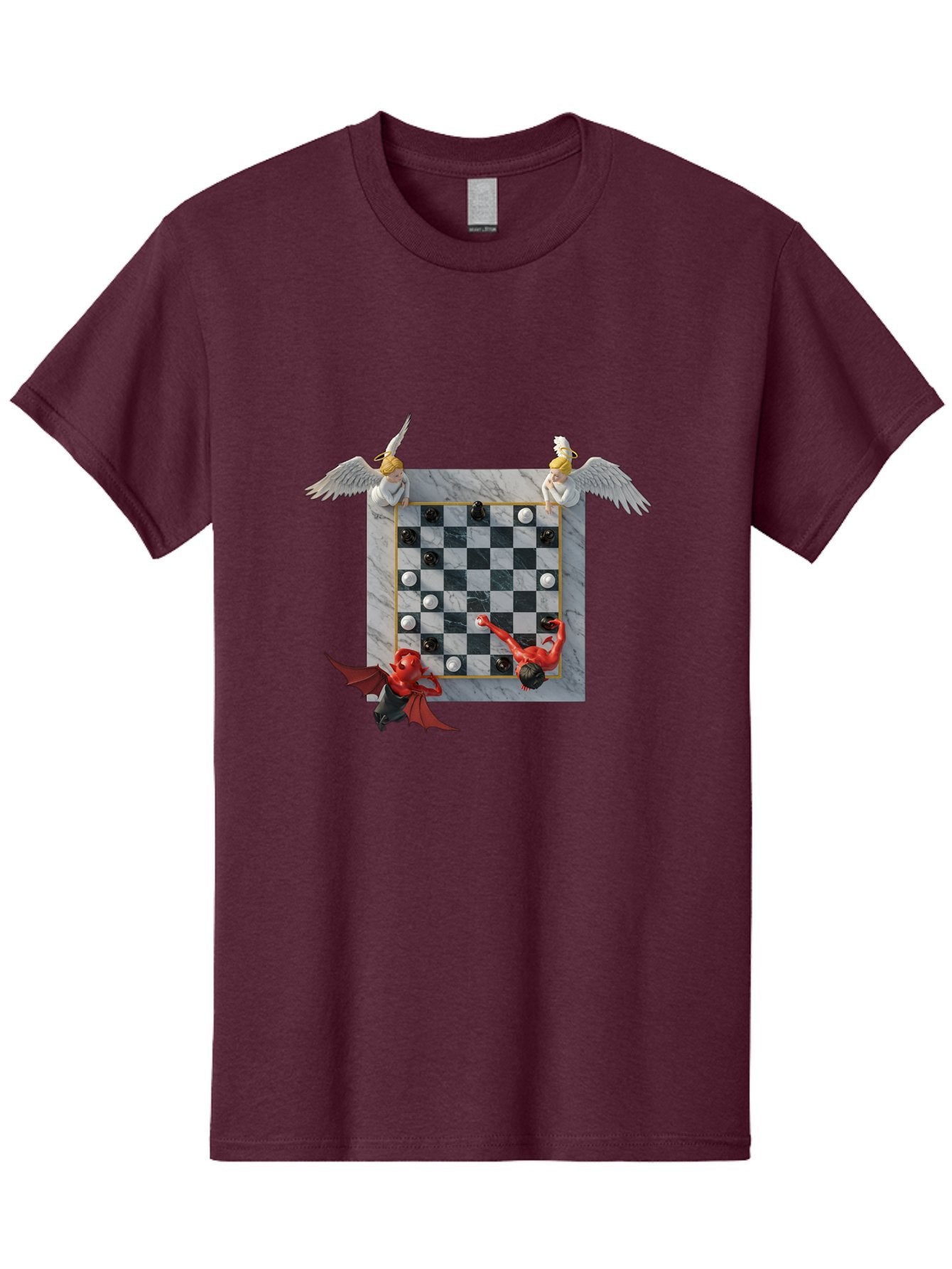 Chess-Game-1 Men'S Graphic Tee, 100% Cotton, Comfortable Casual Summer Wear, Machine Washable, Vintage Camera, Old Camera, Antique Camera, Black Camera, Classic Photography, Photography Equipment, Nostalgic Device, Film Camera, Camera Art Bah744 5