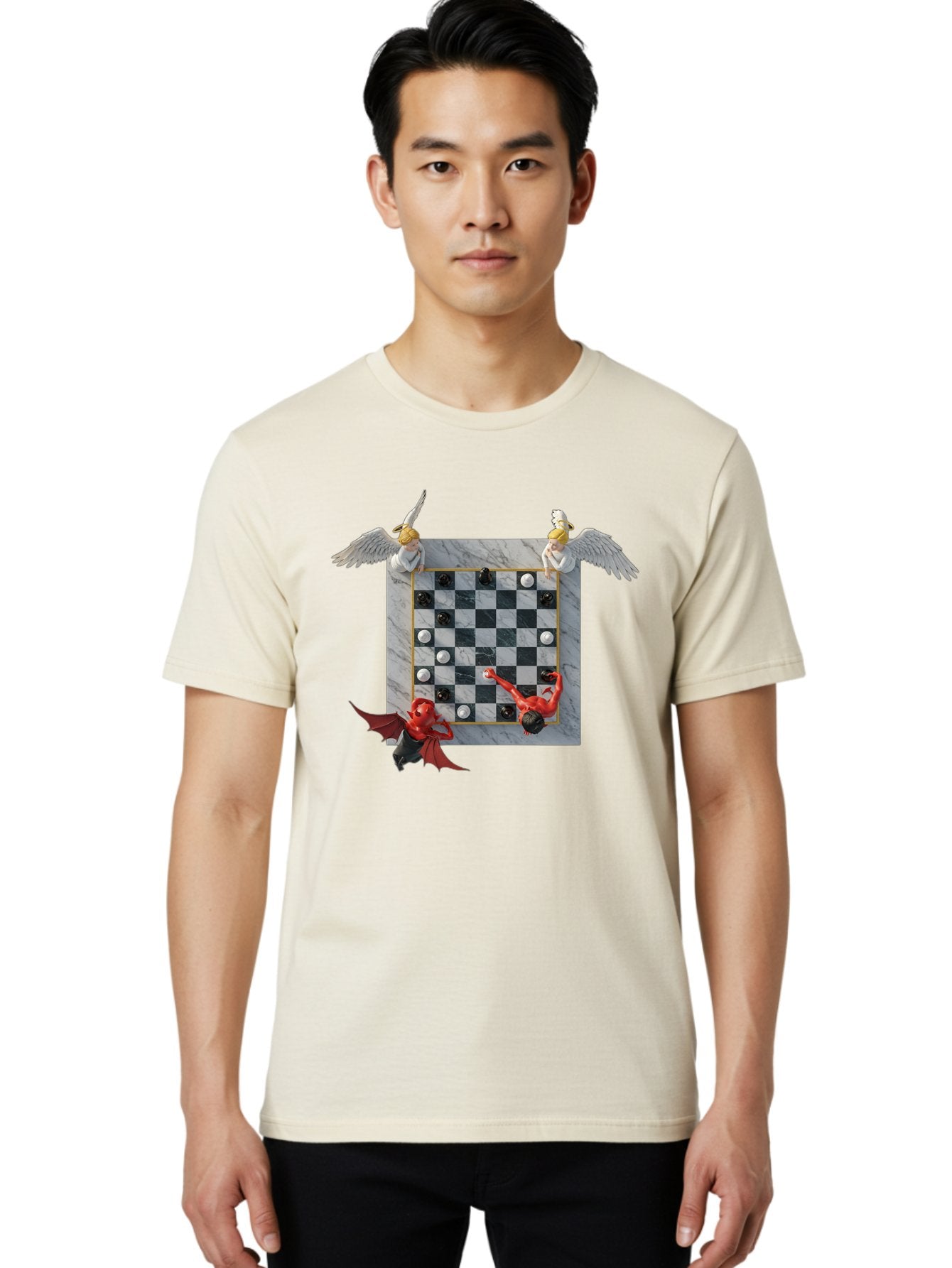 Chess-Game-1 Men'S Graphic Tee, 100% Cotton, Comfortable Casual Summer Wear, Machine Washable, Vintage Camera, Old Camera, Antique Camera, Black Camera, Classic Photography, Photography Equipment, Nostalgic Device, Film Camera, Camera Art Bah744 28