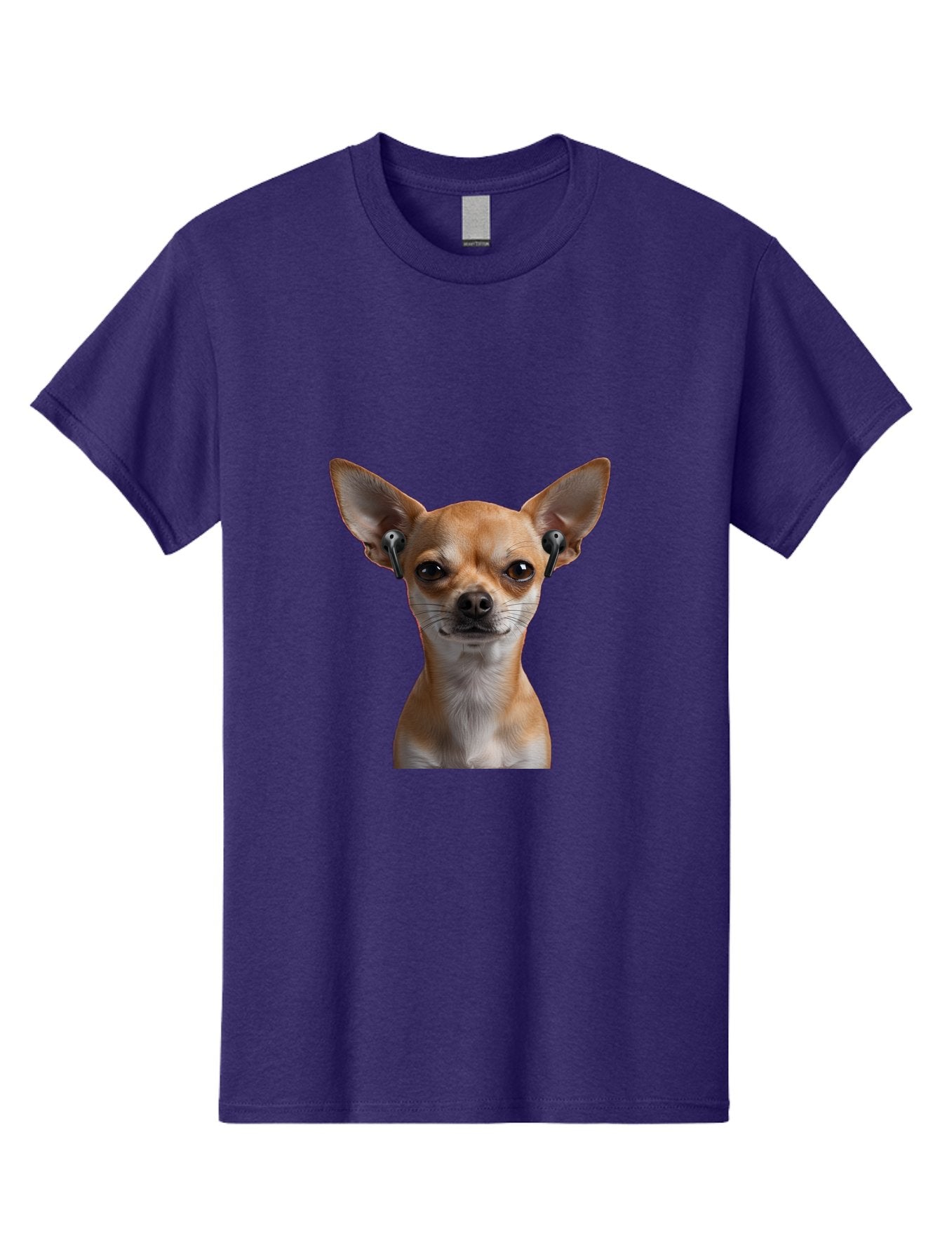 Chihuahua-With-Earbuds Men'S Graphic Tee, 100% Cotton, Comfortable Casual Summer Wear, Machine Washable, Vintage Camera, Old Camera, Antique Camera, Black Camera, Classic Photography, Photography Equipment, Nostalgic Device, Film Camera, Bah750 14