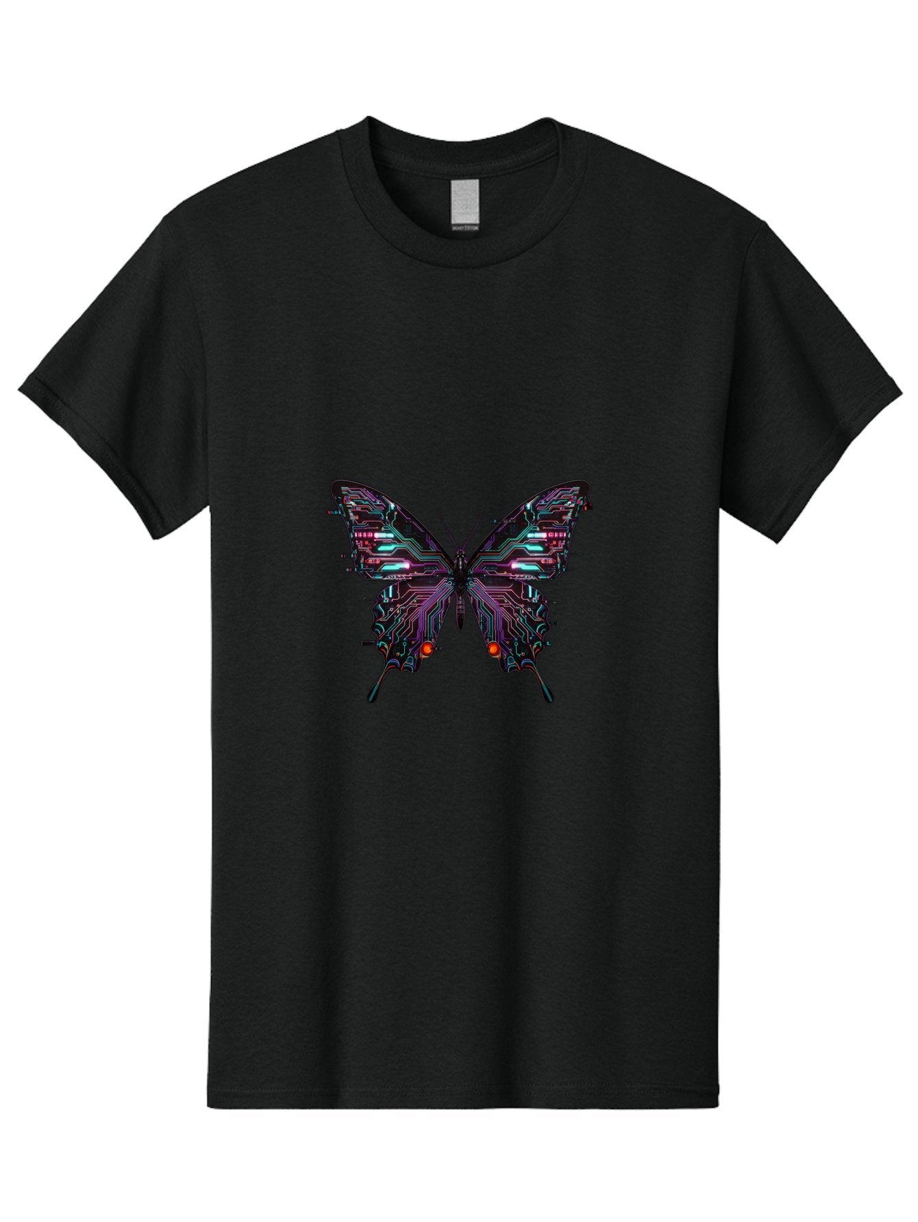 Circuit-Butterfly-1 Men'S Graphic Tee, 100% Cotton, Comfortable Casual Summer Wear, Machine Washable, Vintage Camera, Old Camera, Antique Camera, Black Camera, Classic Photography, Photography Equipment, Nostalgic Device, Film Camera, Bah752 10