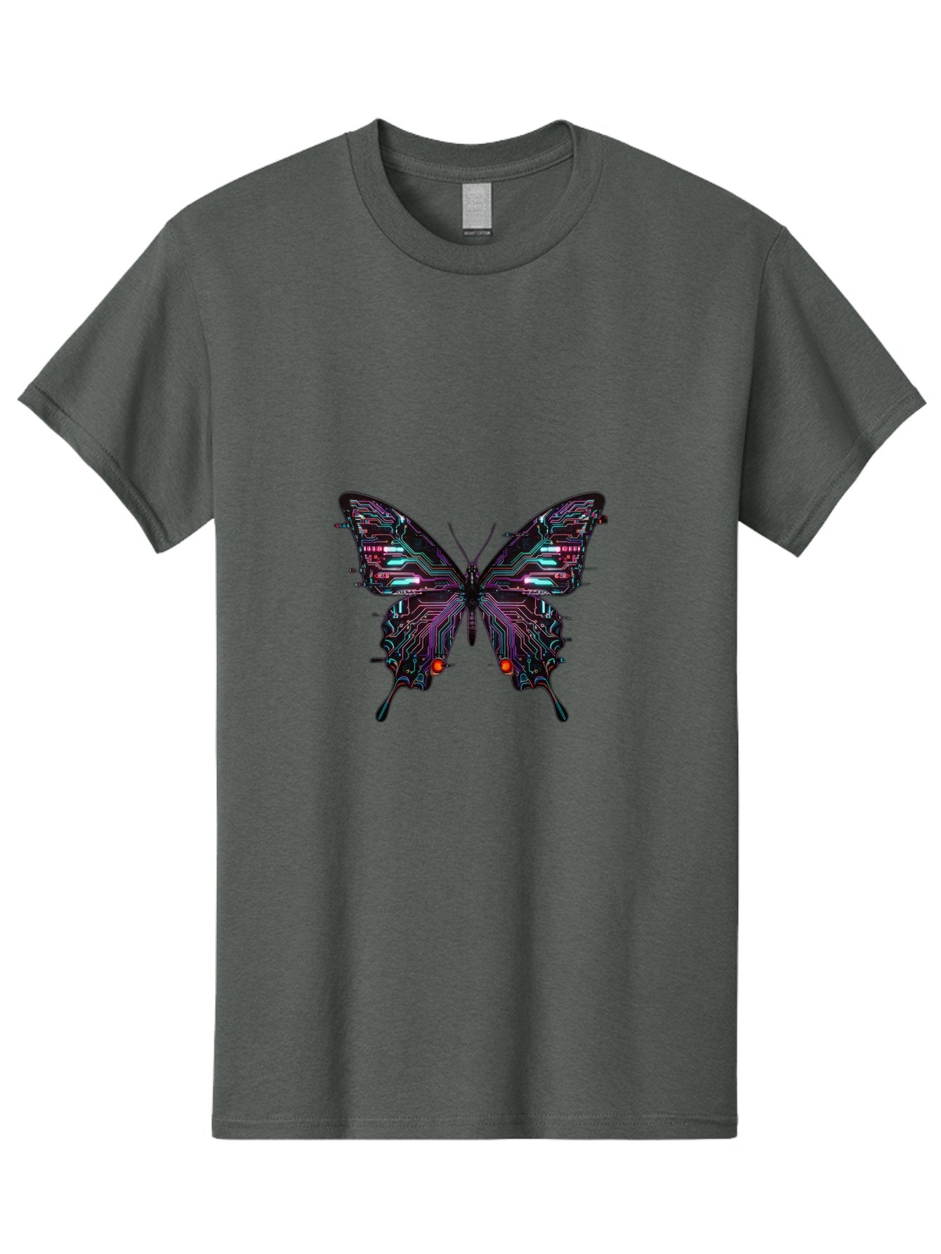 Circuit-Butterfly-1 Men'S Graphic Tee, 100% Cotton, Comfortable Casual Summer Wear, Machine Washable, Vintage Camera, Old Camera, Antique Camera, Black Camera, Classic Photography, Photography Equipment, Nostalgic Device, Film Camera, Bah752 12