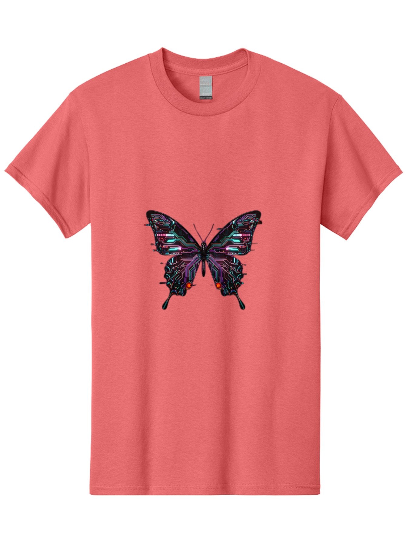 Circuit-Butterfly-1 Men'S Graphic Tee, 100% Cotton, Comfortable Casual Summer Wear, Machine Washable, Vintage Camera, Old Camera, Antique Camera, Black Camera, Classic Photography, Photography Equipment, Nostalgic Device, Film Camera, Bah752 5