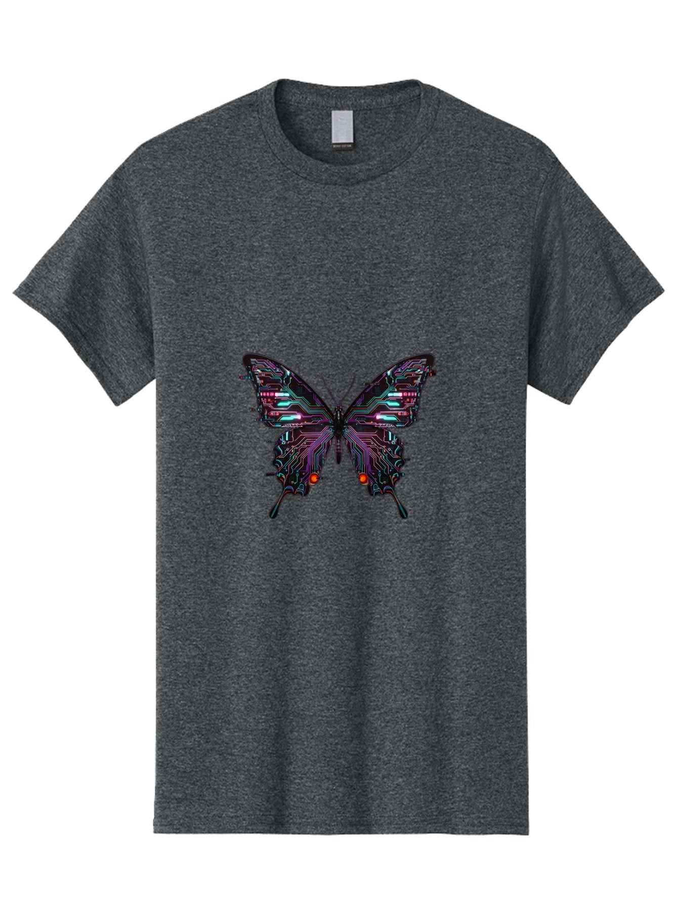 Circuit-Butterfly-1 Men'S Graphic Tee, 100% Cotton, Comfortable Casual Summer Wear, Machine Washable, Vintage Camera, Old Camera, Antique Camera, Black Camera, Classic Photography, Photography Equipment, Nostalgic Device, Film Camera, Bah752 9