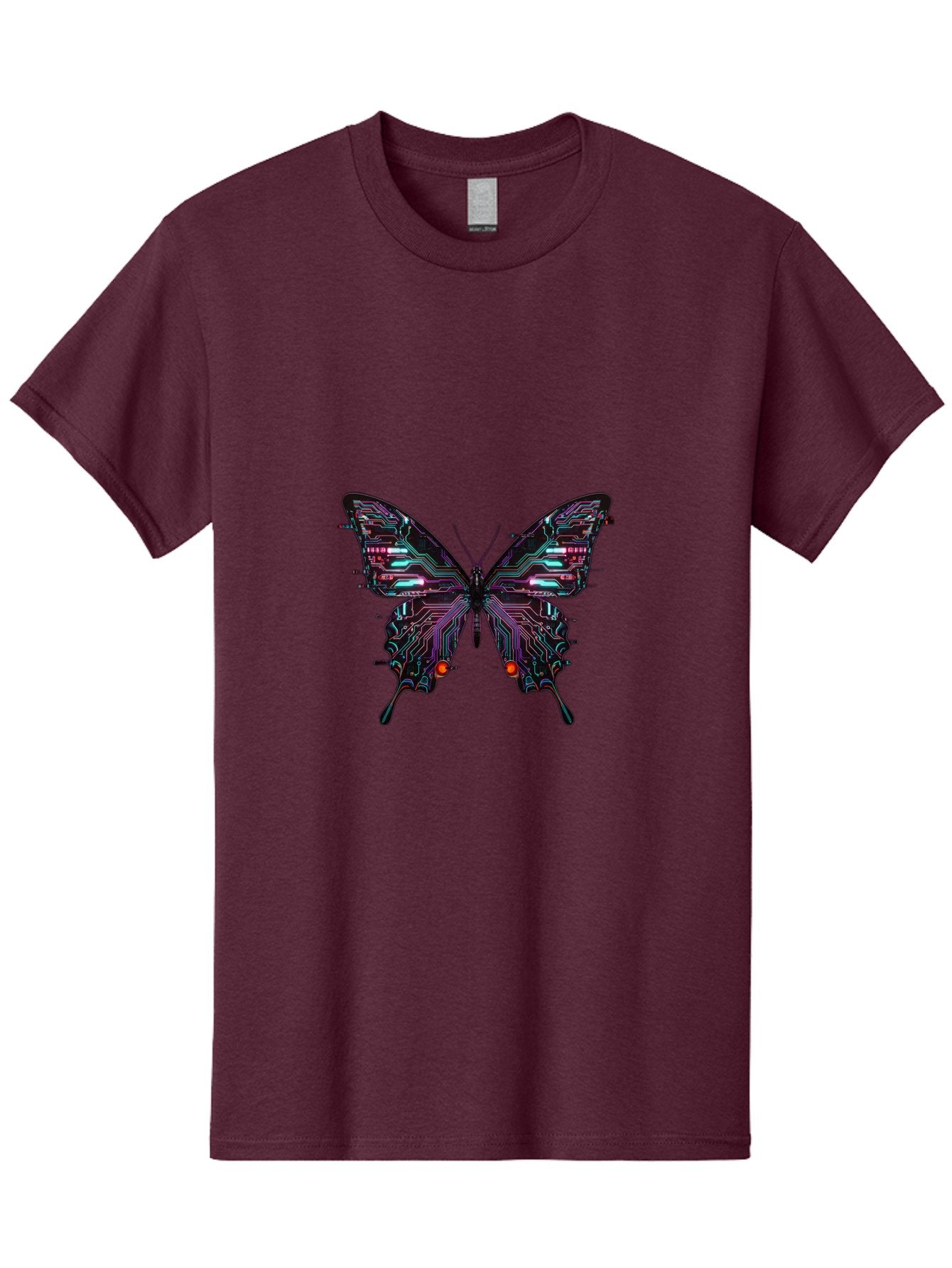 Circuit-Butterfly-1 Men'S Graphic Tee, 100% Cotton, Comfortable Casual Summer Wear, Machine Washable, Vintage Camera, Old Camera, Antique Camera, Black Camera, Classic Photography, Photography Equipment, Nostalgic Device, Film Camera, Bah752 13