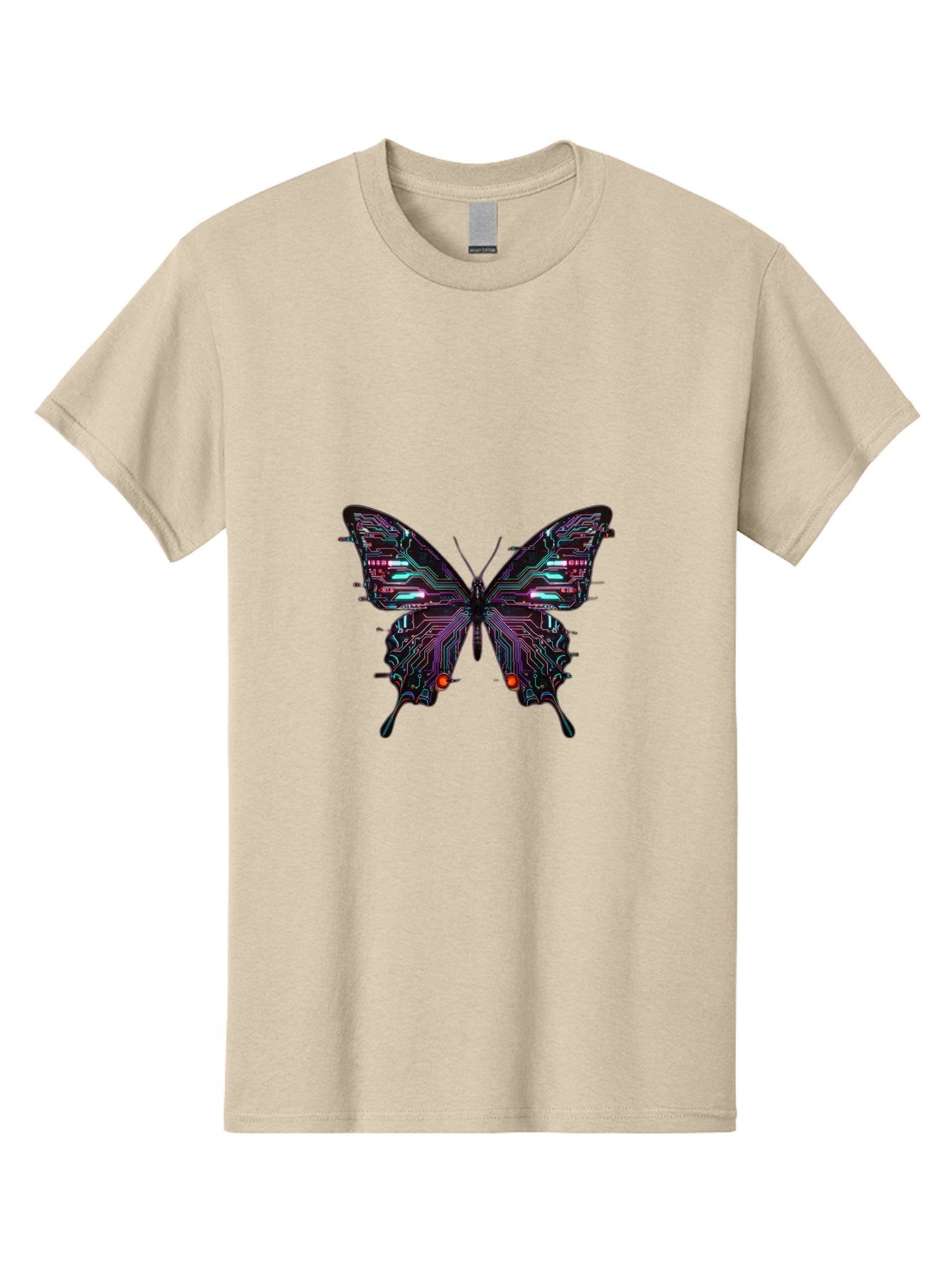 Circuit-Butterfly-1 Men'S Graphic Tee, 100% Cotton, Comfortable Casual Summer Wear, Machine Washable, Vintage Camera, Old Camera, Antique Camera, Black Camera, Classic Photography, Photography Equipment, Nostalgic Device, Film Camera, Bah752 8