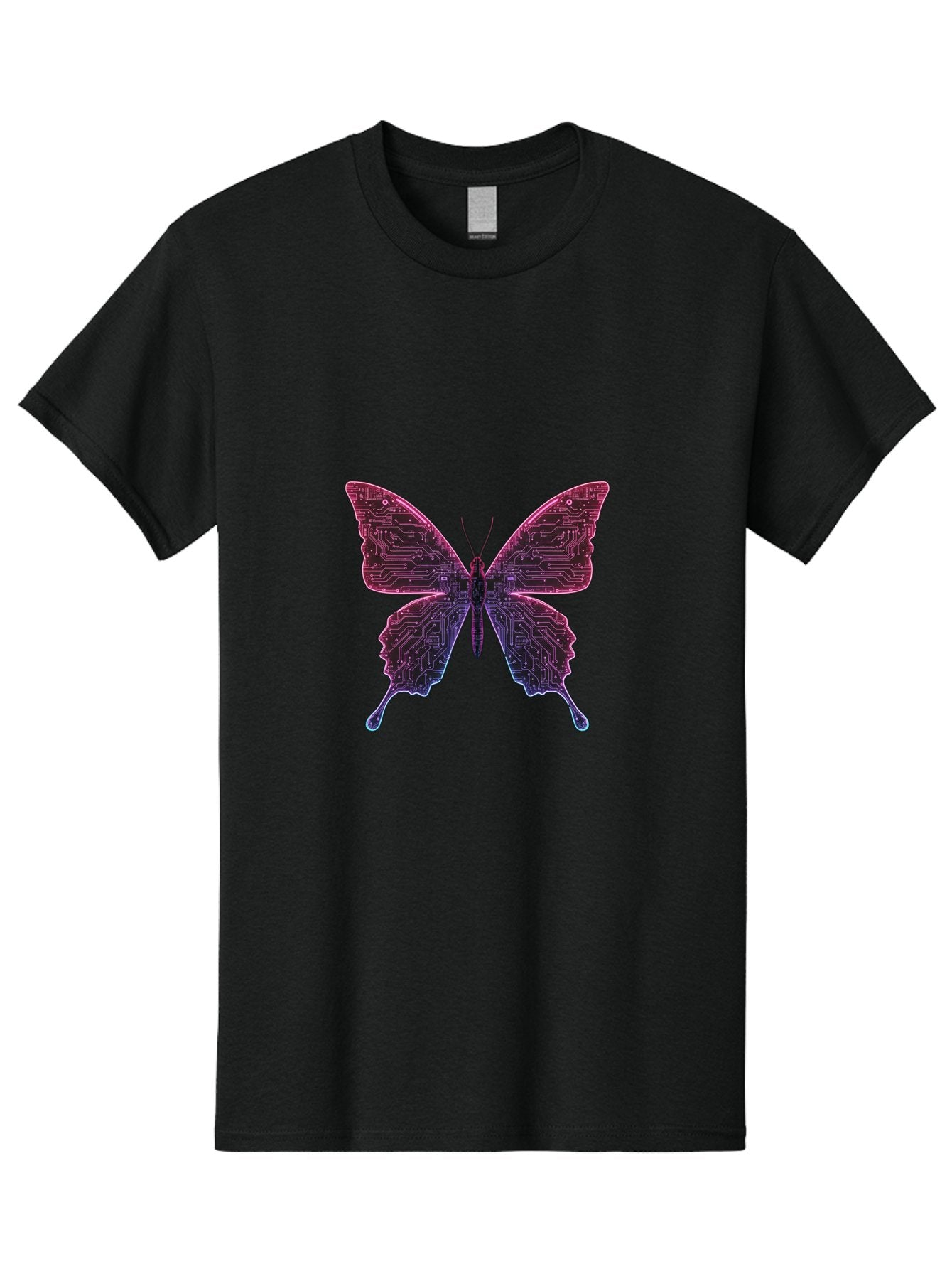 Circuit-Butterfly-2 Men'S Graphic Tee, 100% Cotton, Comfortable Casual Summer Wear, Machine Washable, Vintage Camera, Old Camera, Antique Camera, Black Camera, Classic Photography, Photography Equipment, Nostalgic Device, Film Camera, Bah753 5