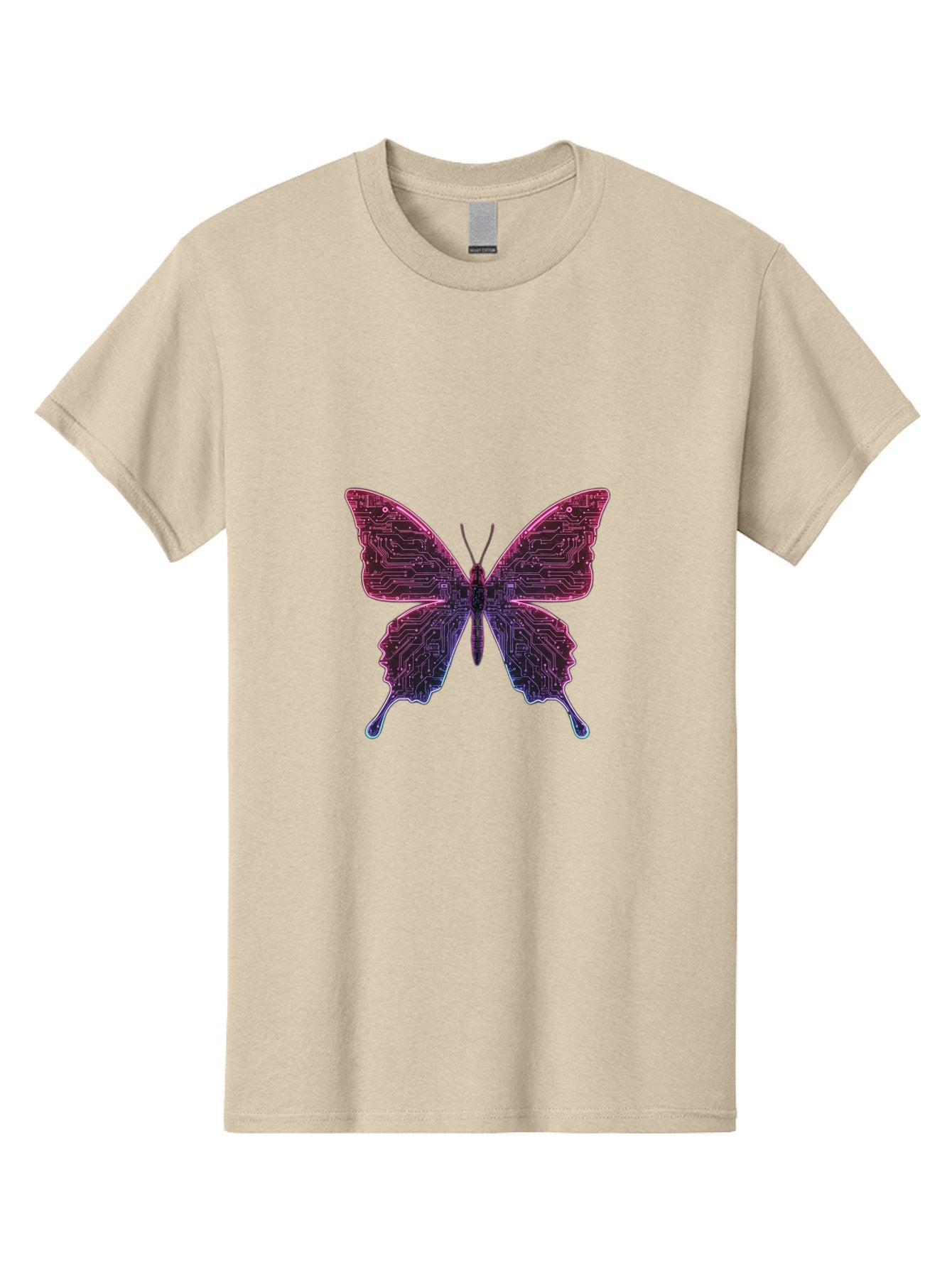 Circuit-Butterfly-2 Men'S Graphic Tee, 100% Cotton, Comfortable Casual Summer Wear, Machine Washable, Vintage Camera, Old Camera, Antique Camera, Black Camera, Classic Photography, Photography Equipment, Nostalgic Device, Film Camera, Bah753