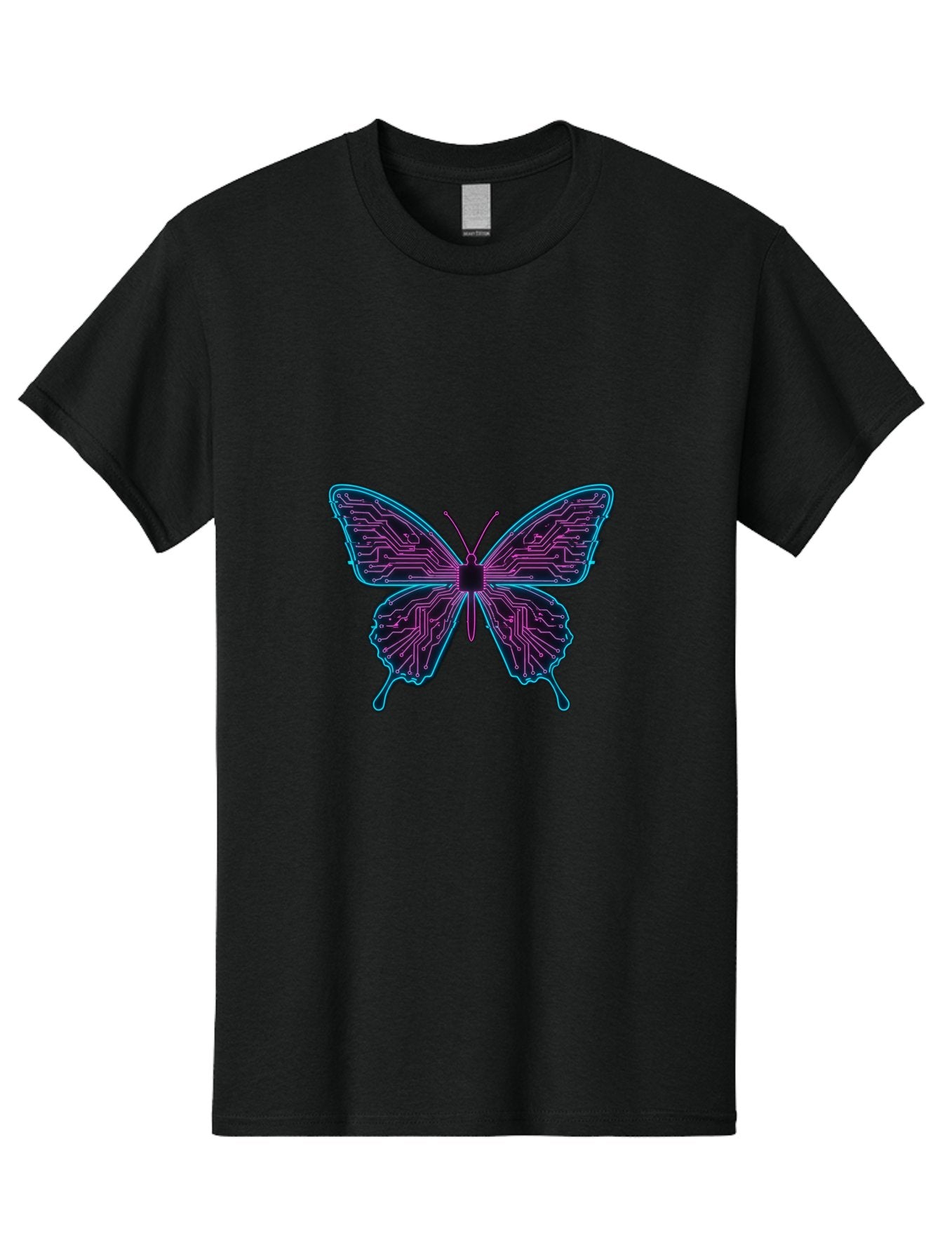 Circuit-Butterfly Men'S Graphic Tee, 100% Cotton, Comfortable Casual Summer Wear, Machine Washable, Vintage Camera, Old Camera, Antique Camera, Black Camera, Classic Photography, Photography Equipment, Nostalgic Device, Film Camera, Camera Art Bah755