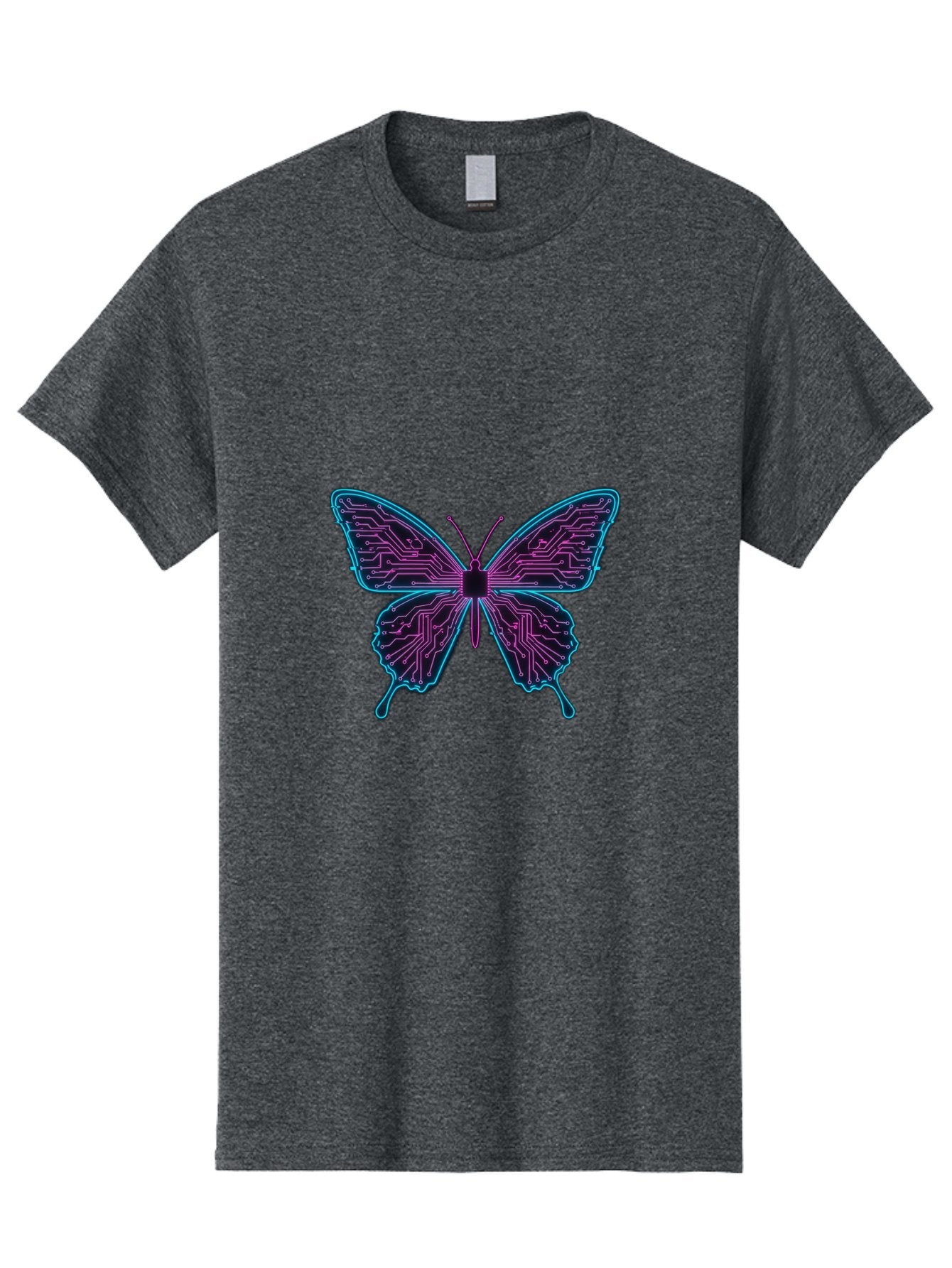 Circuit-Butterfly Men'S Graphic Tee, 100% Cotton, Comfortable Casual Summer Wear, Machine Washable, Vintage Camera, Old Camera, Antique Camera, Black Camera, Classic Photography, Photography Equipment, Nostalgic Device, Film Camera, Camera Art Bah755
