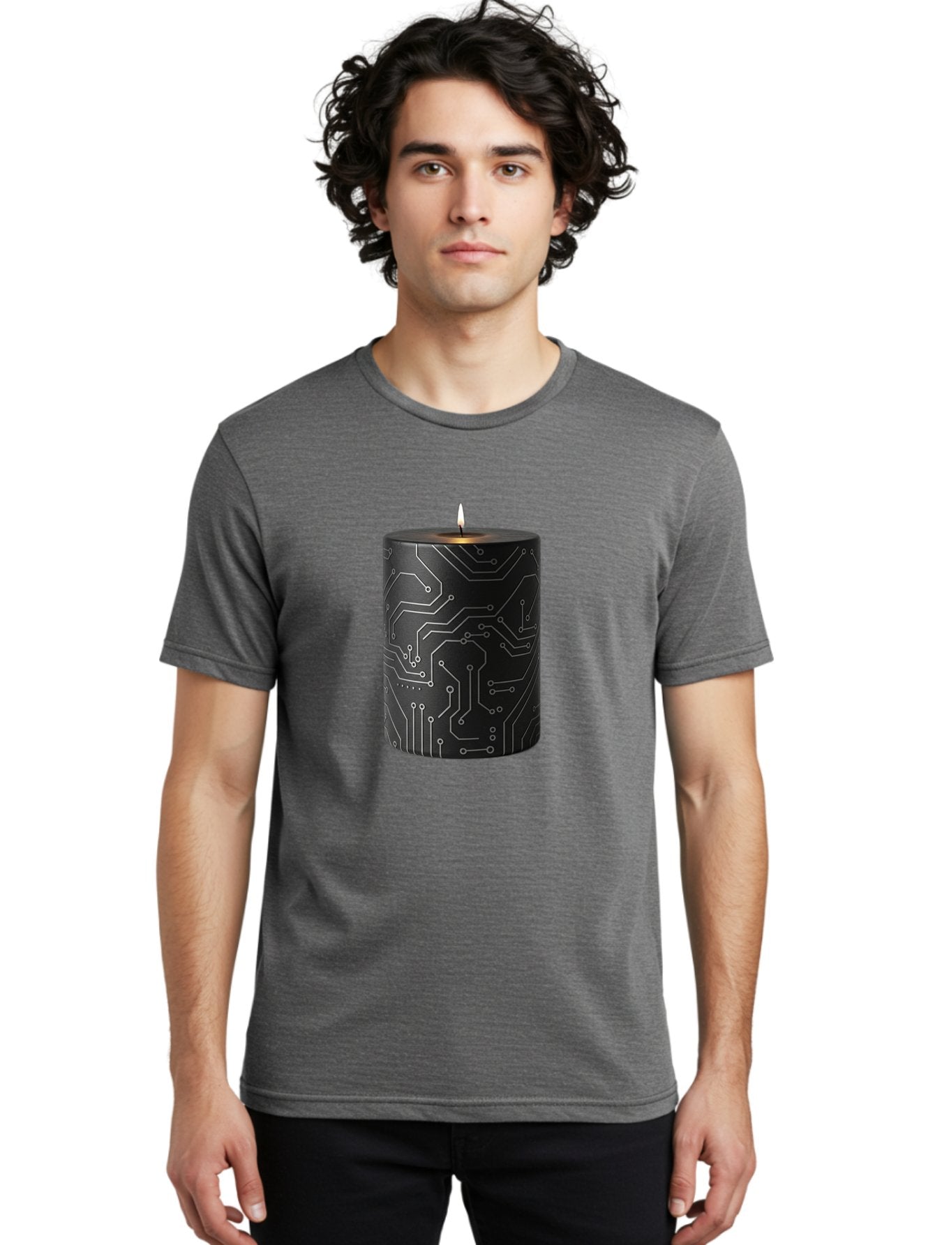 Circuit-Candle Men'S Graphic Tee, 100% Cotton, Comfortable Casual Summer Wear, Machine Washable, Vintage Camera, Old Camera, Antique Camera, Black Camera, Classic Photography, Photography Equipment, Nostalgic Device, Film Camera, Camera Art Bah756 25