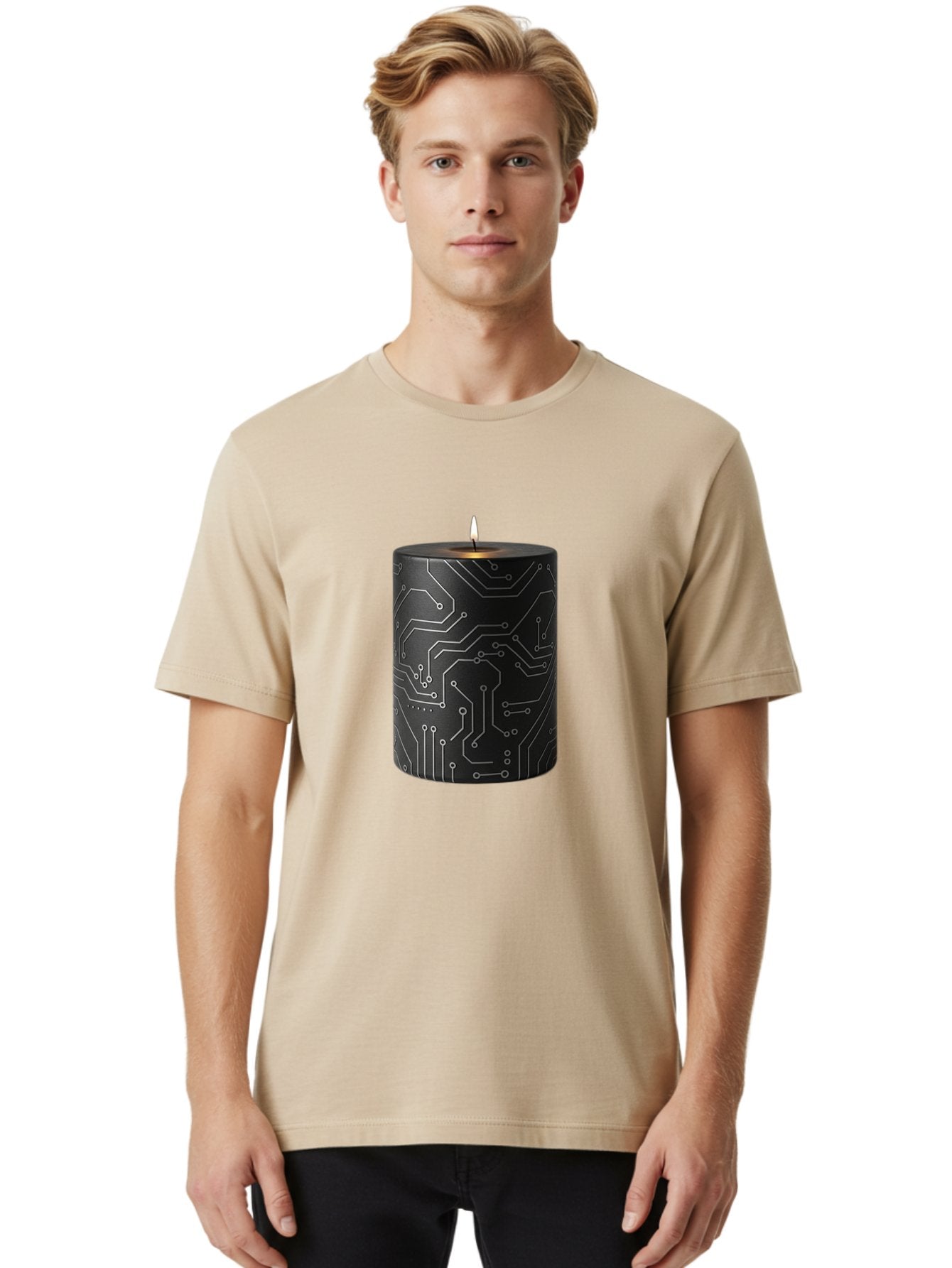 Circuit-Candle Men'S Graphic Tee, 100% Cotton, Comfortable Casual Summer Wear, Machine Washable, Vintage Camera, Old Camera, Antique Camera, Black Camera, Classic Photography, Photography Equipment, Nostalgic Device, Film Camera, Camera Art Bah756 21