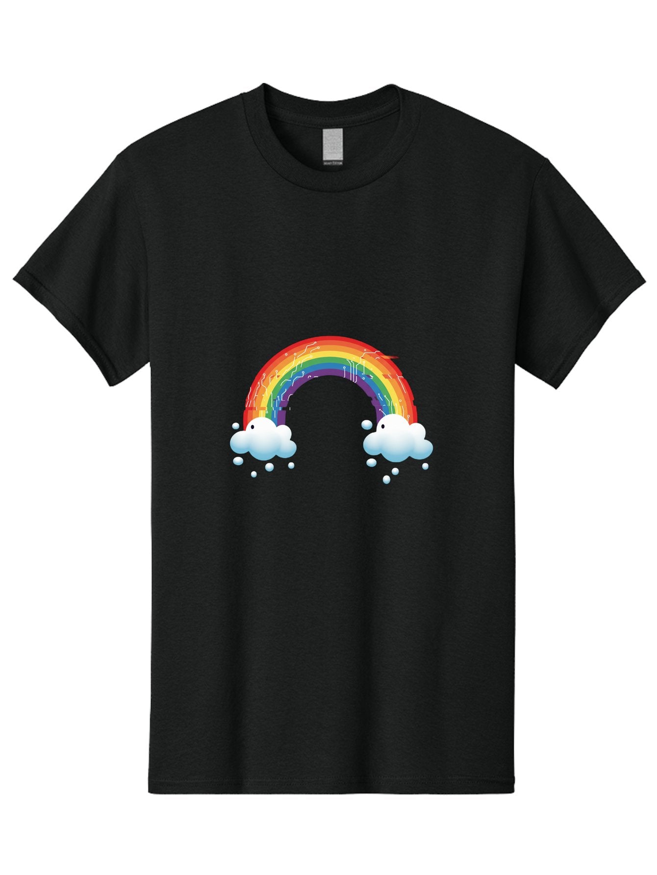 Circuit-Rainbow Men'S Graphic Tee, 100% Cotton, Comfortable Casual Summer Wear, Machine Washable, Vintage Camera, Old Camera, Antique Camera, Black Camera, Classic Photography, Photography Equipment, Nostalgic Device, Film Camera, Camera Art Bah758 8
