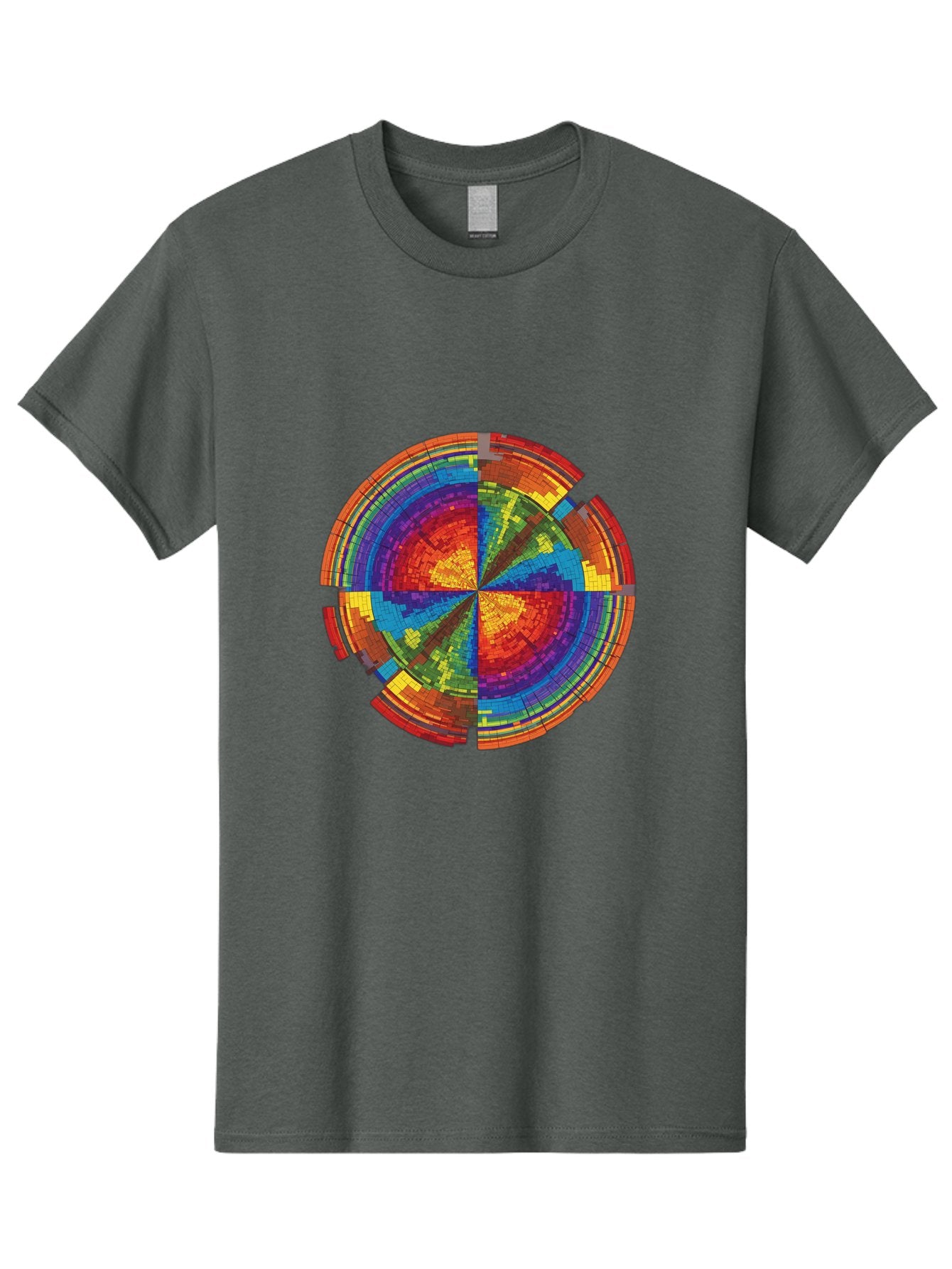 Circular-Mosaic Men'S Graphic Tee, 100% Cotton, Comfortable Casual Summer Wear, Machine Washable, Vintage Camera, Old Camera, Antique Camera, Black Camera, Classic Photography, Photography Equipment, Nostalgic Device, Film Camera, Camera Art Bah759 10