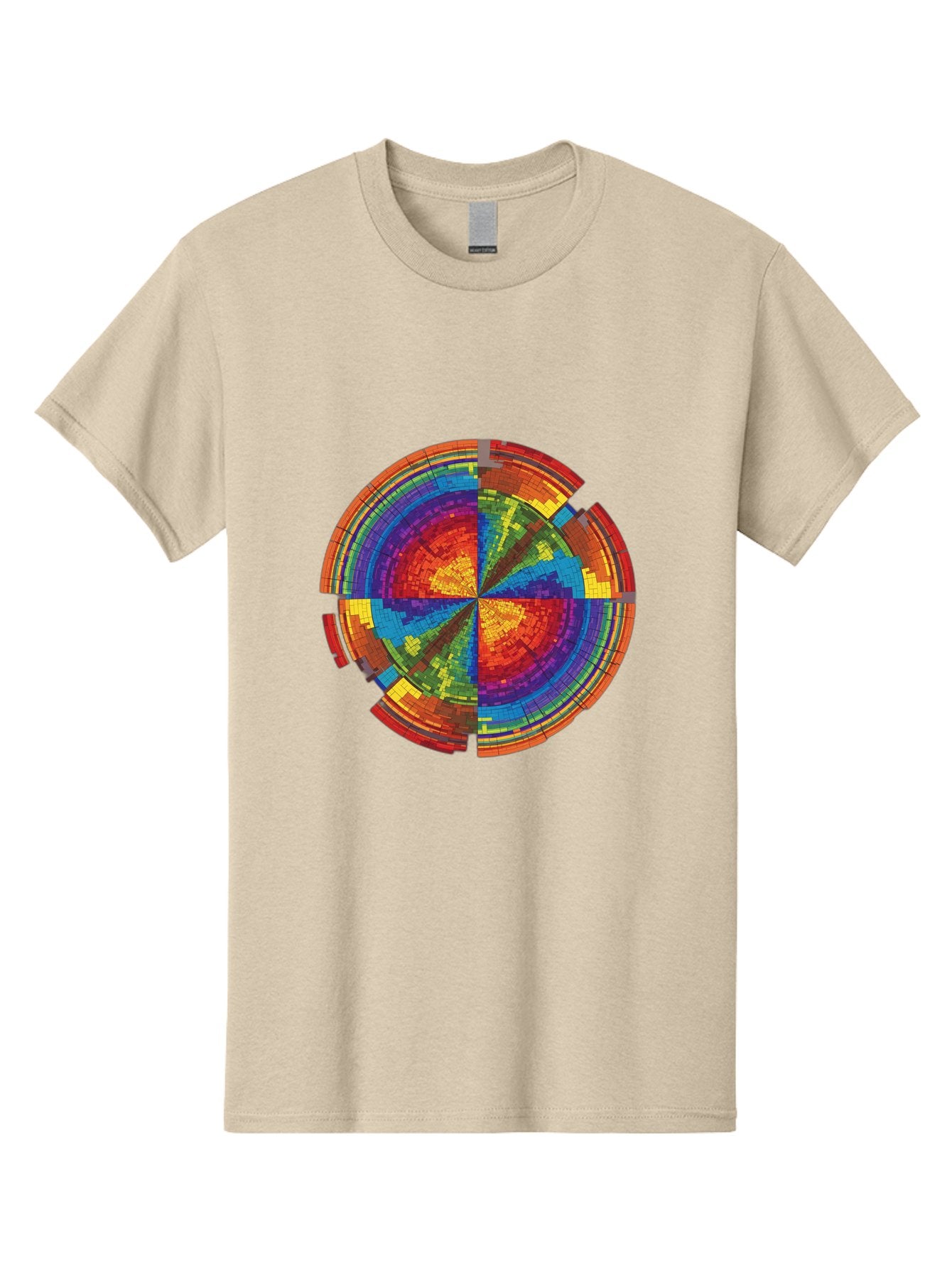 Circular-Mosaic Men'S Graphic Tee, 100% Cotton, Comfortable Casual Summer Wear, Machine Washable, Vintage Camera, Old Camera, Antique Camera, Black Camera, Classic Photography, Photography Equipment, Nostalgic Device, Film Camera, Camera Art Bah759 8