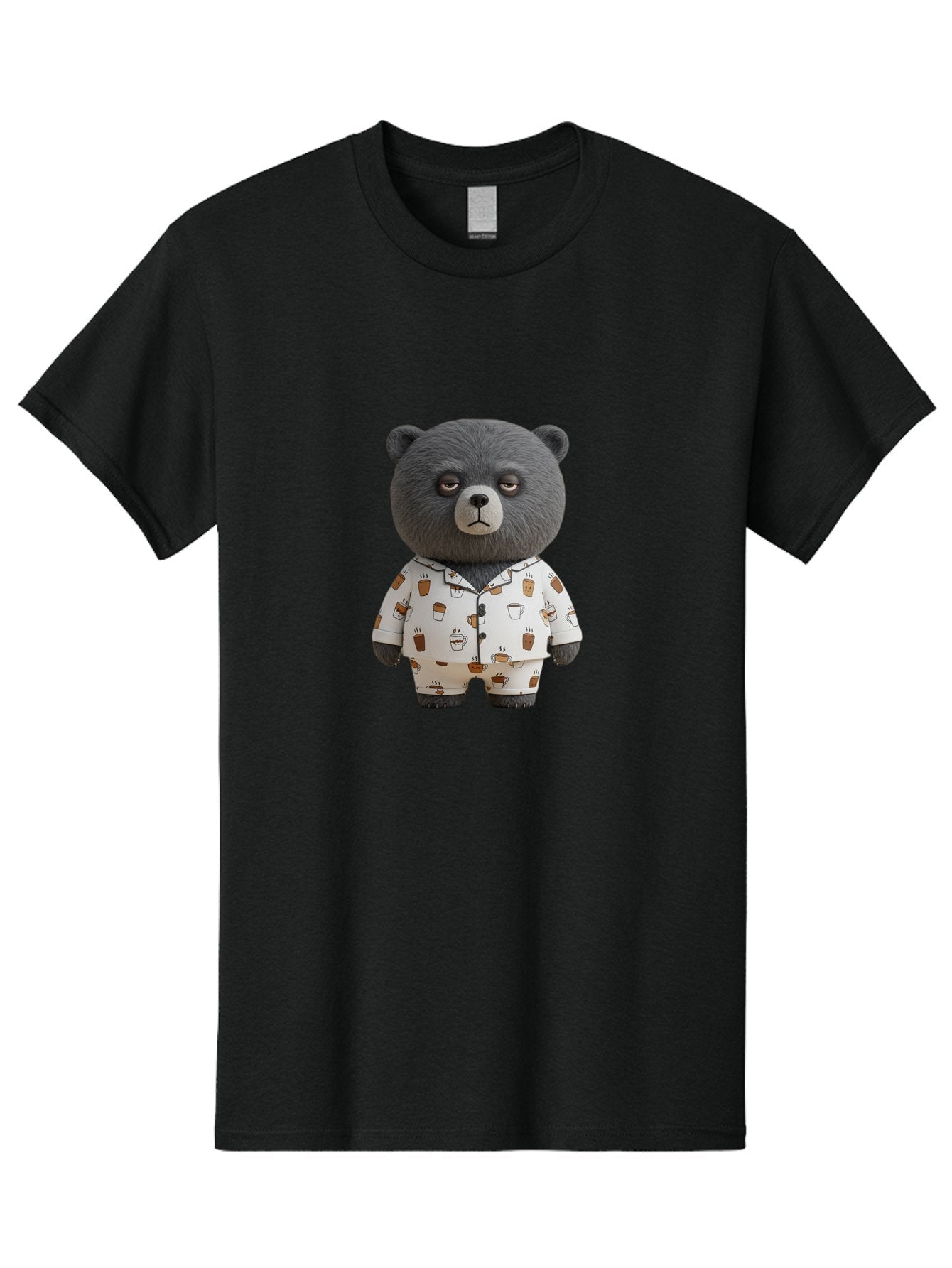 Coffee-Bear-1 Men'S Graphic Tee, 100% Cotton, Comfortable Casual Summer Wear, Machine Washable, Vintage Camera, Old Camera, Antique Camera, Black Camera, Classic Photography, Photography Equipment, Nostalgic Device, Film Camera, Camera Art Bah768 8