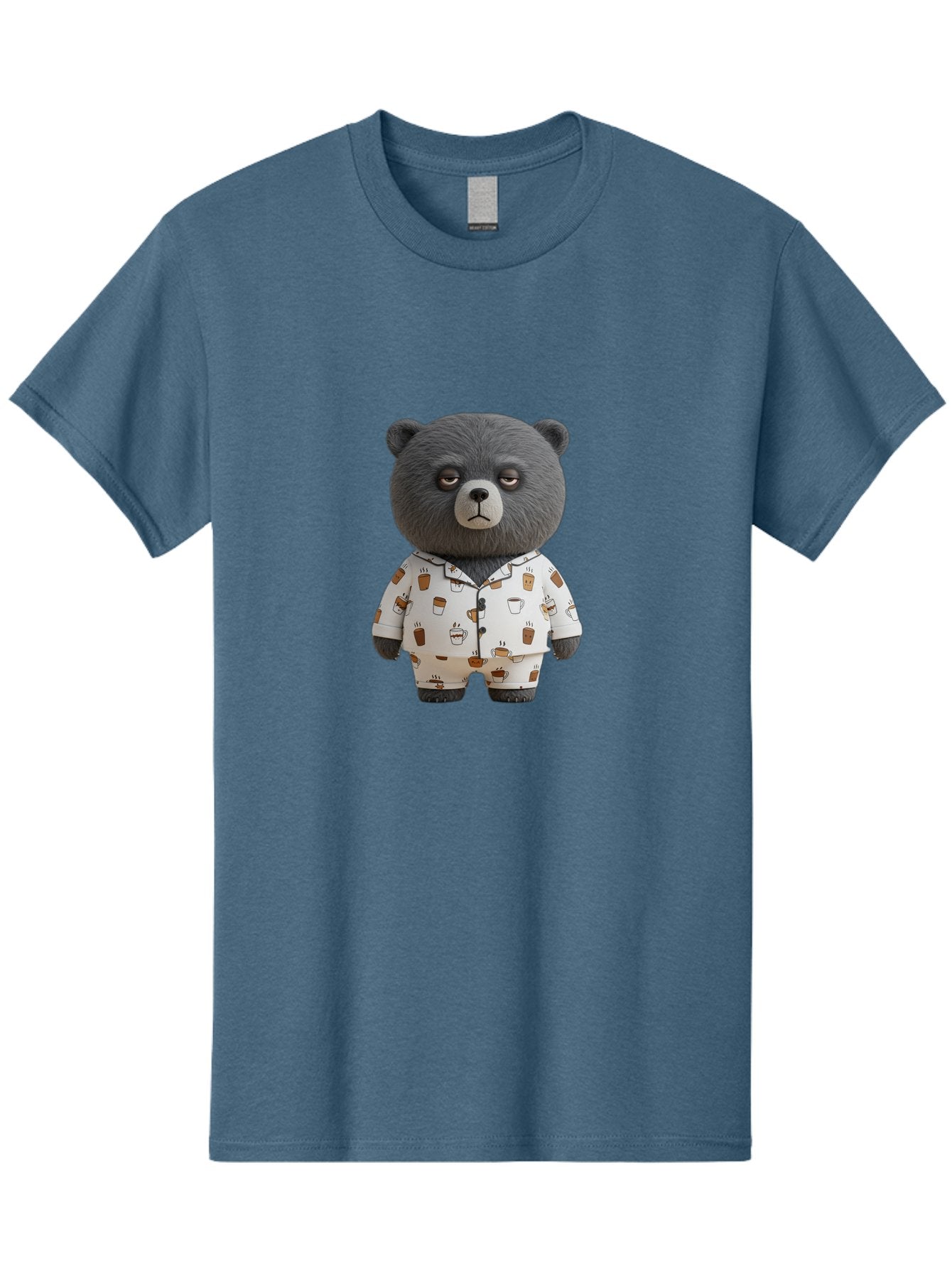 Coffee-Bear-1 Men'S Graphic Tee, 100% Cotton, Comfortable Casual Summer Wear, Machine Washable, Vintage Camera, Old Camera, Antique Camera, Black Camera, Classic Photography, Photography Equipment, Nostalgic Device, Film Camera, Camera Art Bah768