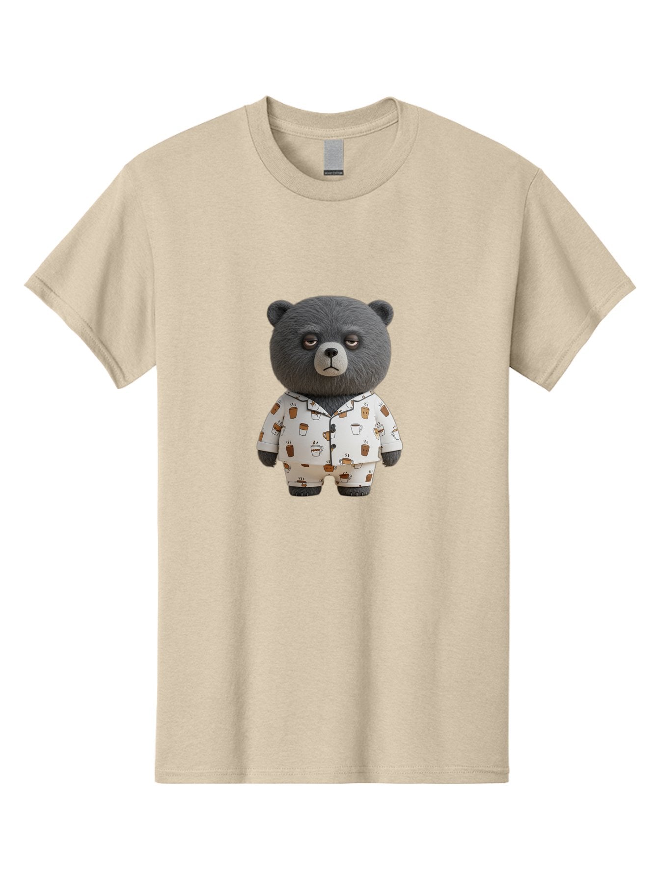 Coffee-Bear-1 Men'S Graphic Tee, 100% Cotton, Comfortable Casual Summer Wear, Machine Washable, Vintage Camera, Old Camera, Antique Camera, Black Camera, Classic Photography, Photography Equipment, Nostalgic Device, Film Camera, Camera Art Bah768 4