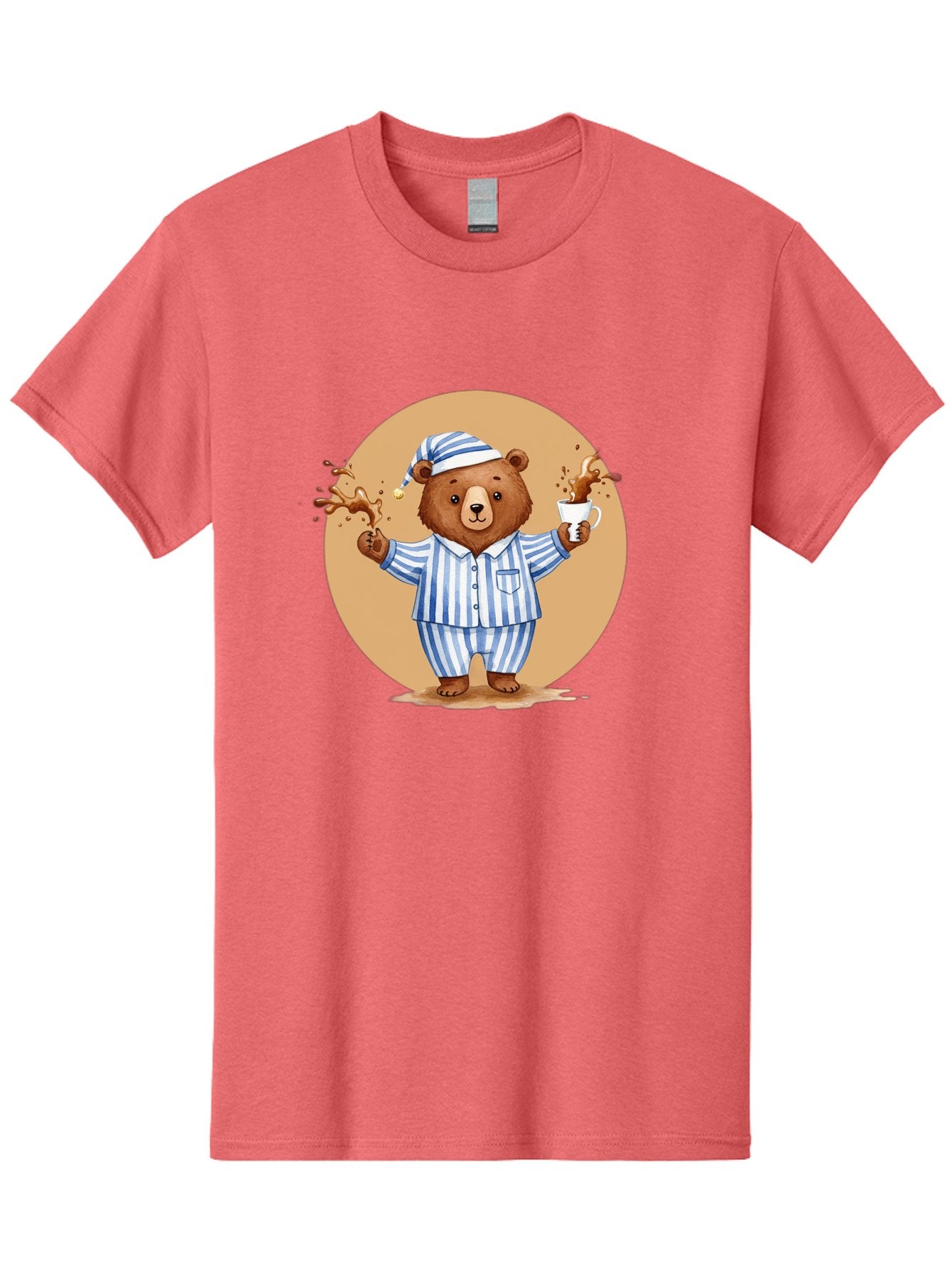 Coffee-Spilling-Bear Men'S Graphic Tee, 100% Cotton, Comfortable Casual Summer Wear, Machine Washable, Vintage Camera, Old Camera, Antique Camera, Black Camera, Classic Photography, Photography Equipment, Nostalgic Device, Film Camera, Bah770 7